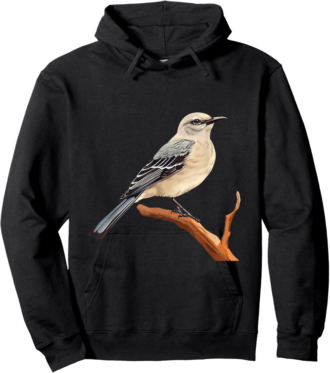 Northern mockingbird lover illustration Hoodie - Hoodie | Black
