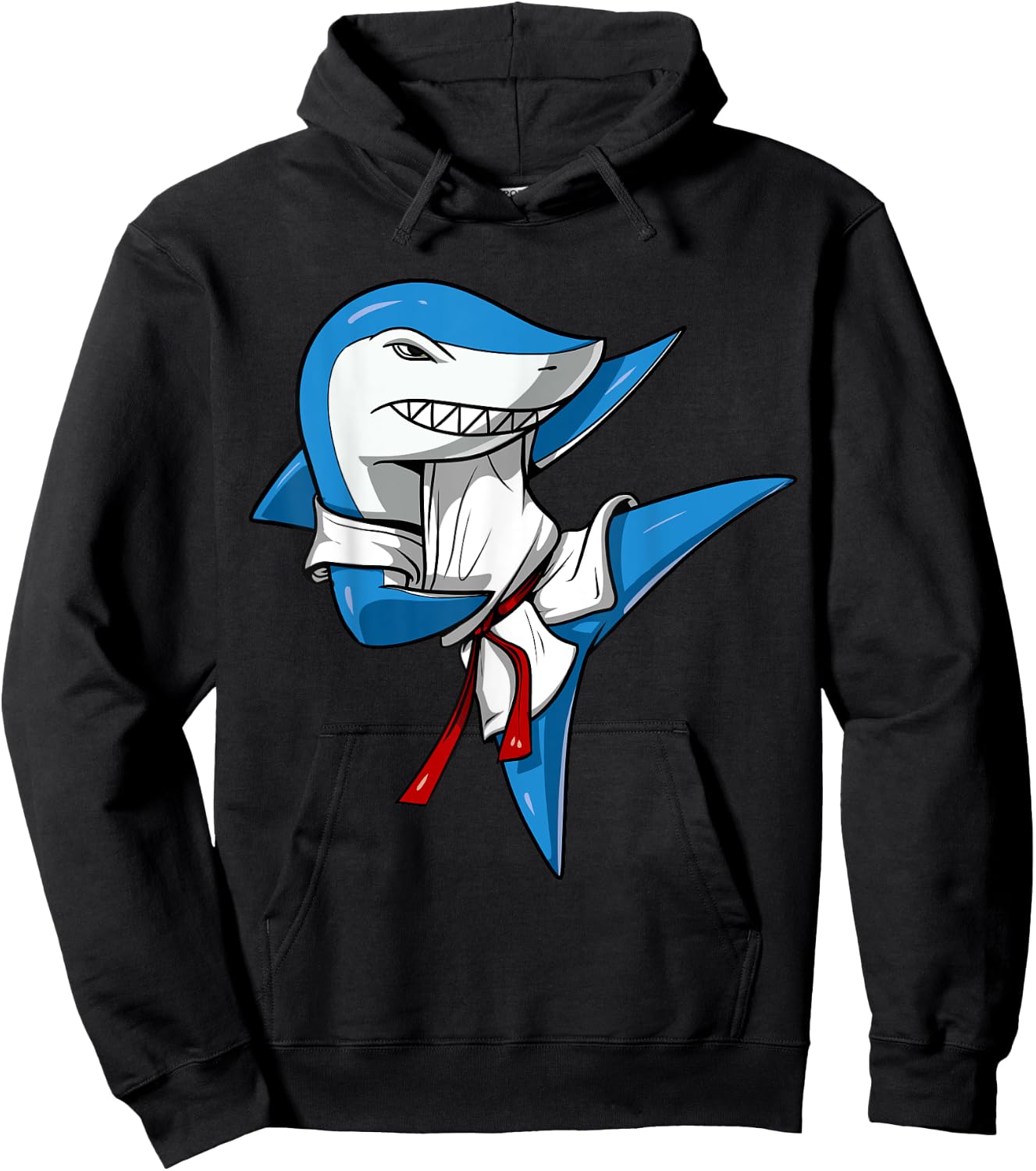 Shark Karate Martial Arts Kickboxing Jiu-Jitsu Taekwondo Hoodie - Hoodie | Black