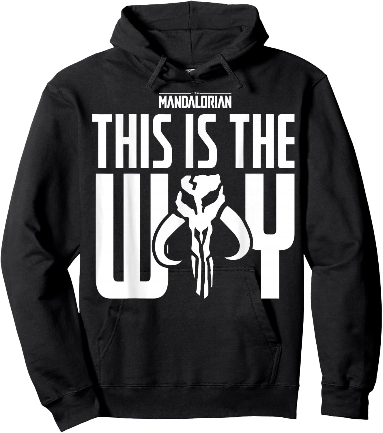 Star Wars The Mandalorian This Is The Way Mythosaur Block Hoodie - Hoodie | Black