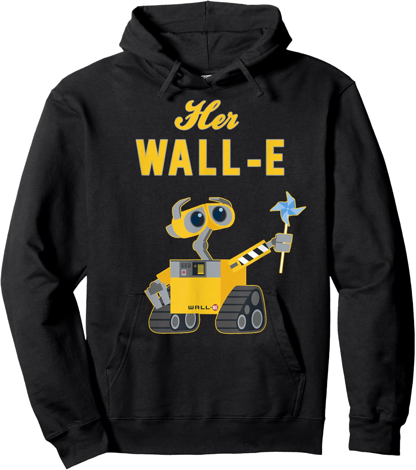 Disney Pixar Wall-E Her Wall-E Couples Small Hoodie - Hoodie | Black
