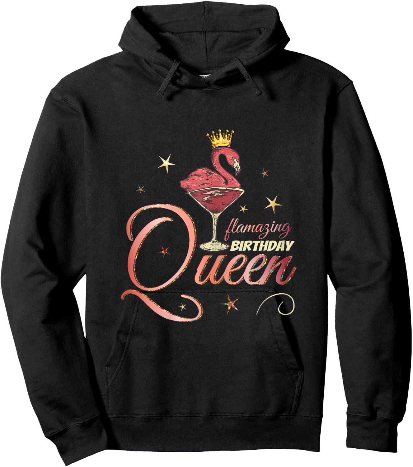 Flamazing Flamingo Birthday Gift Hoodie - Hoodie | Black
