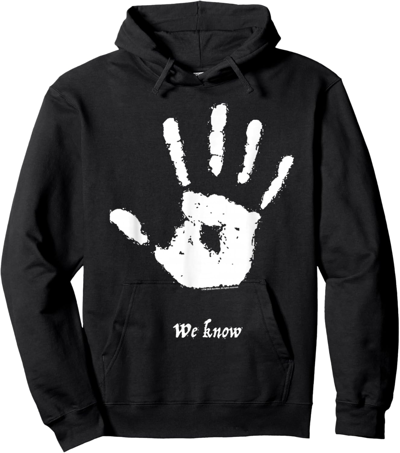 Skyrim We Know Dark Brotherhood Handprint Video Game Hoodie - Hoodie | Black