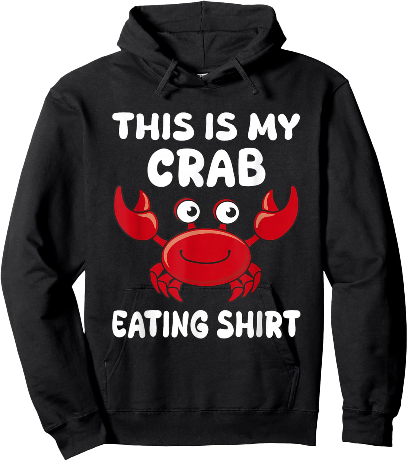 Funny This Is My Crab Eating Shirt Red Crab Crabbing Foodie Hoodie - Hoodie | Black