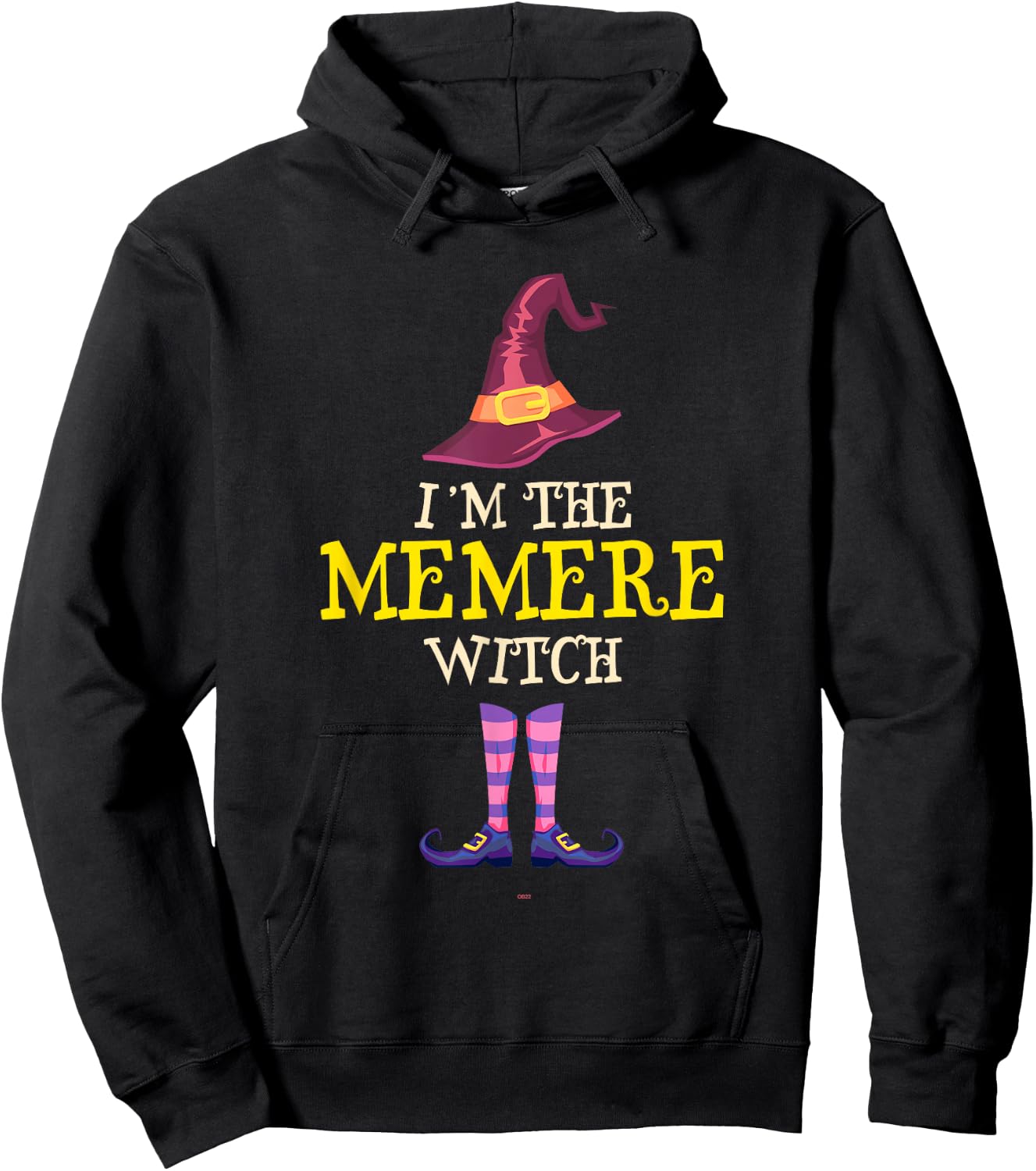 I'm The Memere Witch Costume Halloween Funny Hoodie - Hoodie | Black