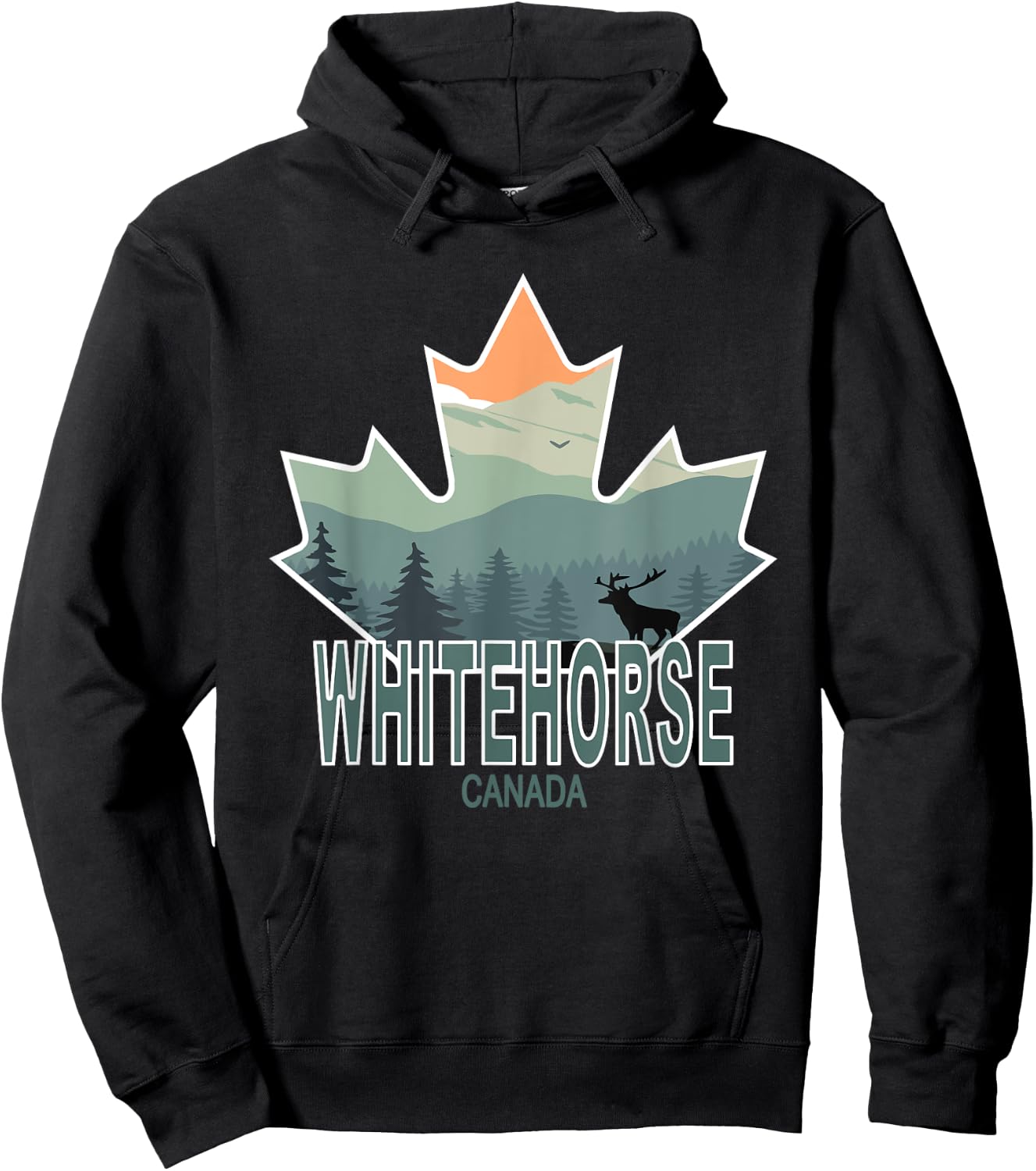 Whitehorse, Yukon, Canada Hoodie - Hoodie | Black