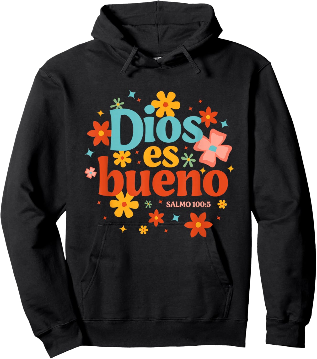 Dios Es Bueno Spanish Christian Jesus God Bible Religious Hoodie - Hoodie | Black