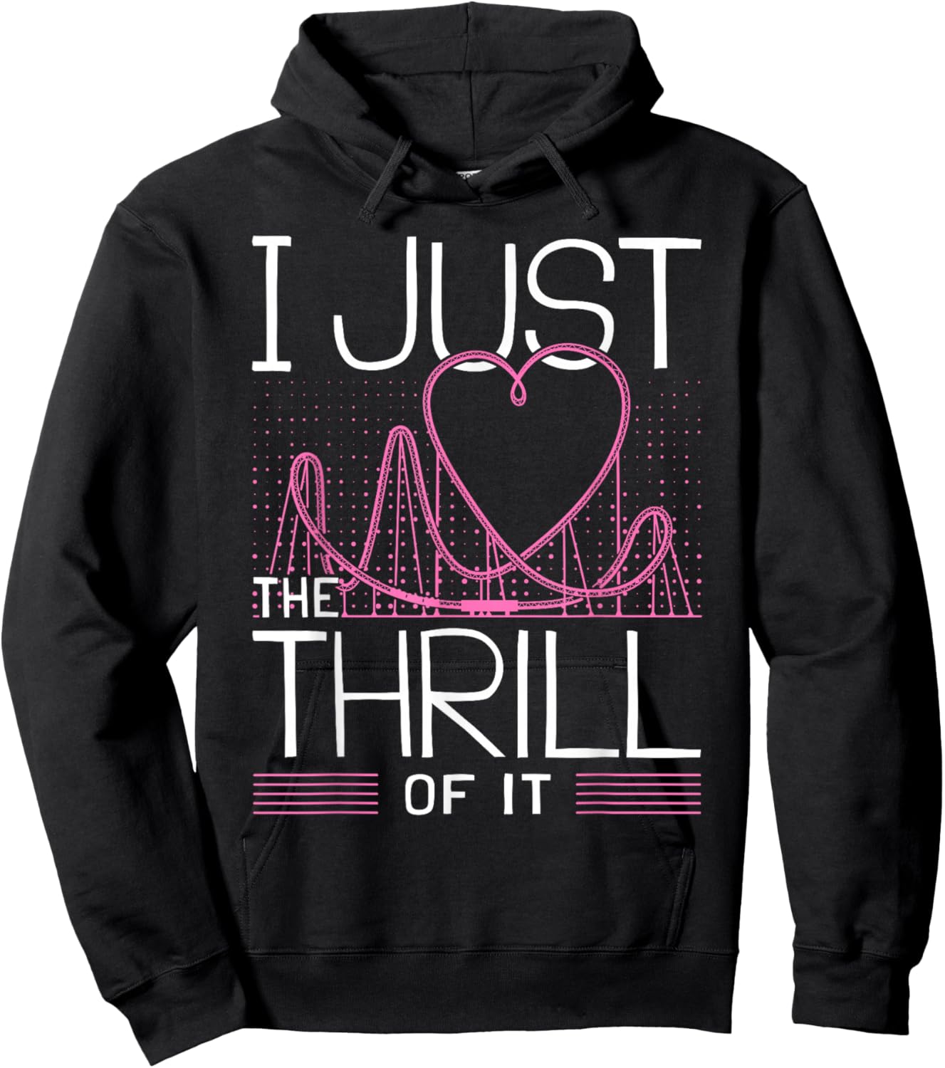 I Love Rollercoasters I Girl Roller Coaster Hoodie - Hoodie | Black