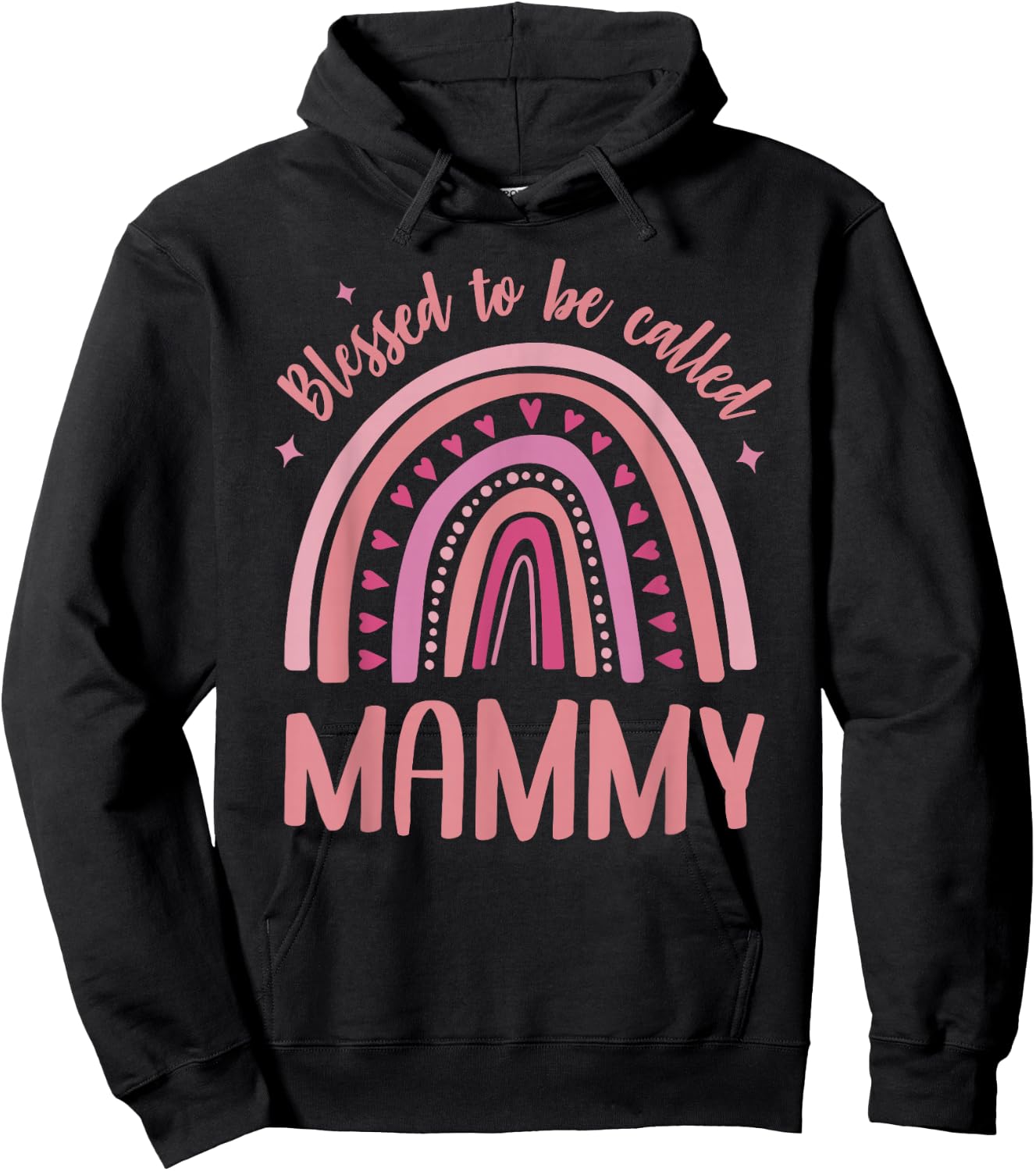 Mammy for Grandma Women Mother's Day Blessed Mammy Hoodie - Hoodie | Black