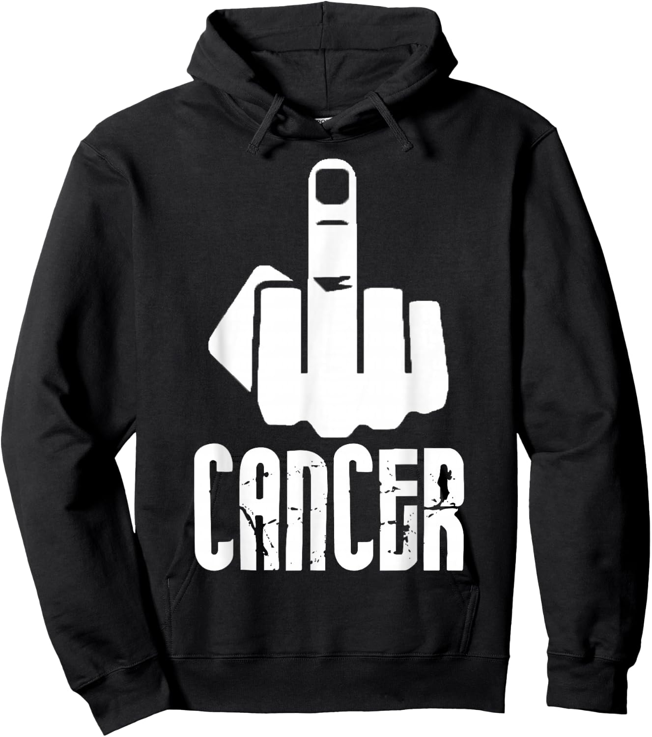 Fuck Cancer Middle Finger Hoodie - Hoodie | Black