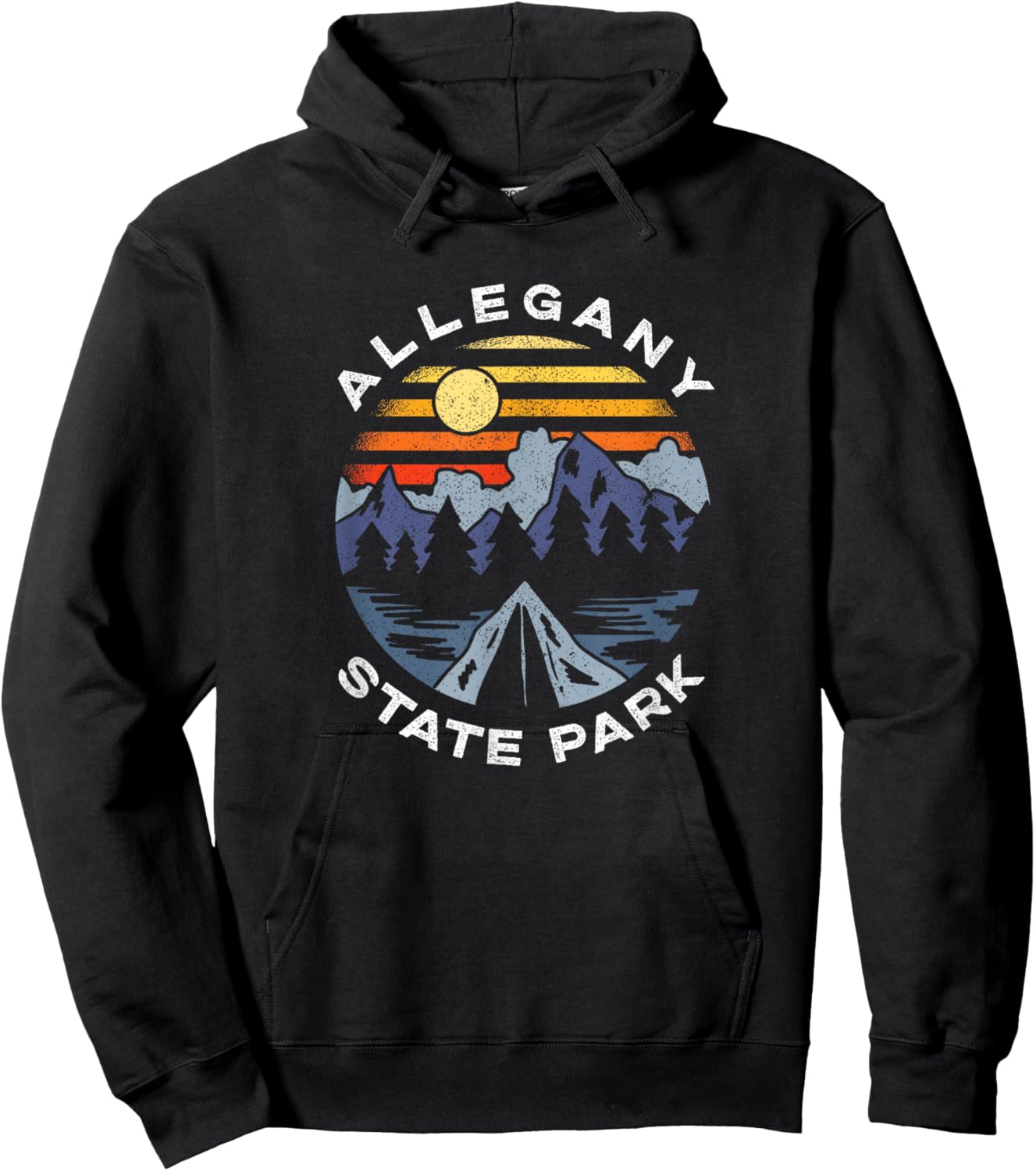 Allegany State Park New York Mountains Vacation Souvenir Hoodie - Hoodie | Black