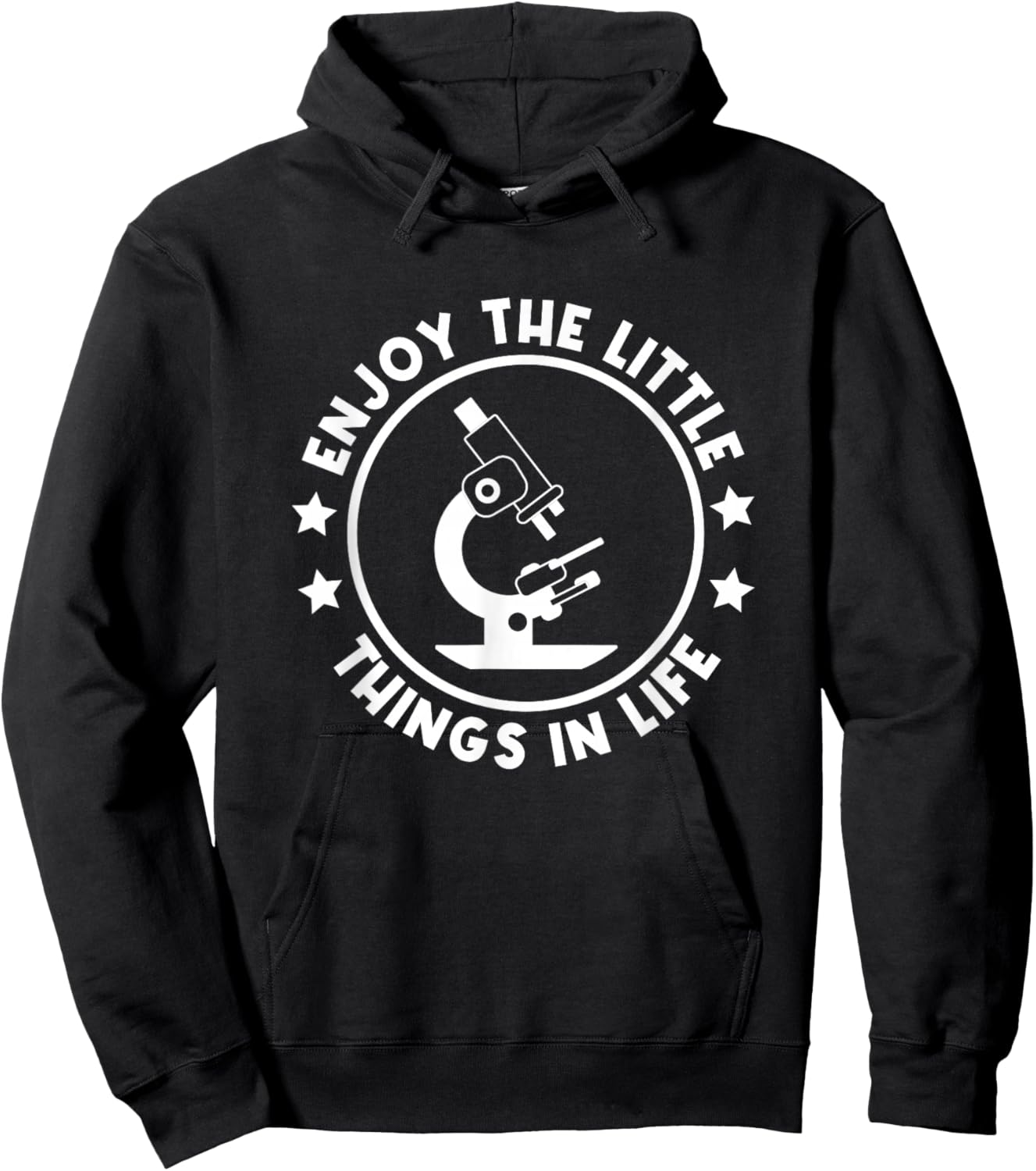 Funny Science Biology Graphic Design Scientific Microscope Hoodie - Hoodie | Black