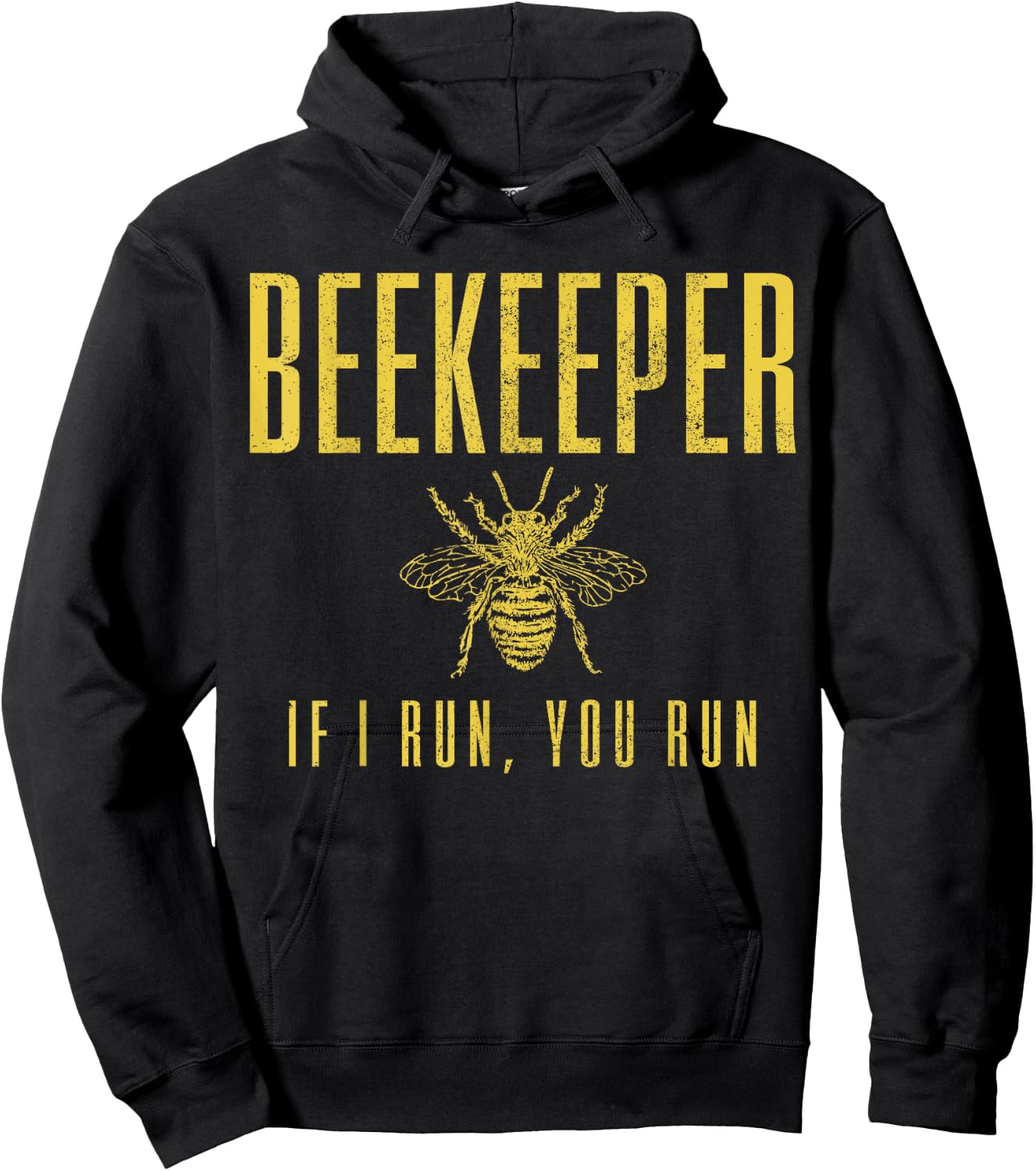 Beekeeper If I Run You Run Funny Beekeeping Beekeeper Gift Hoodie - Hoodie | Black