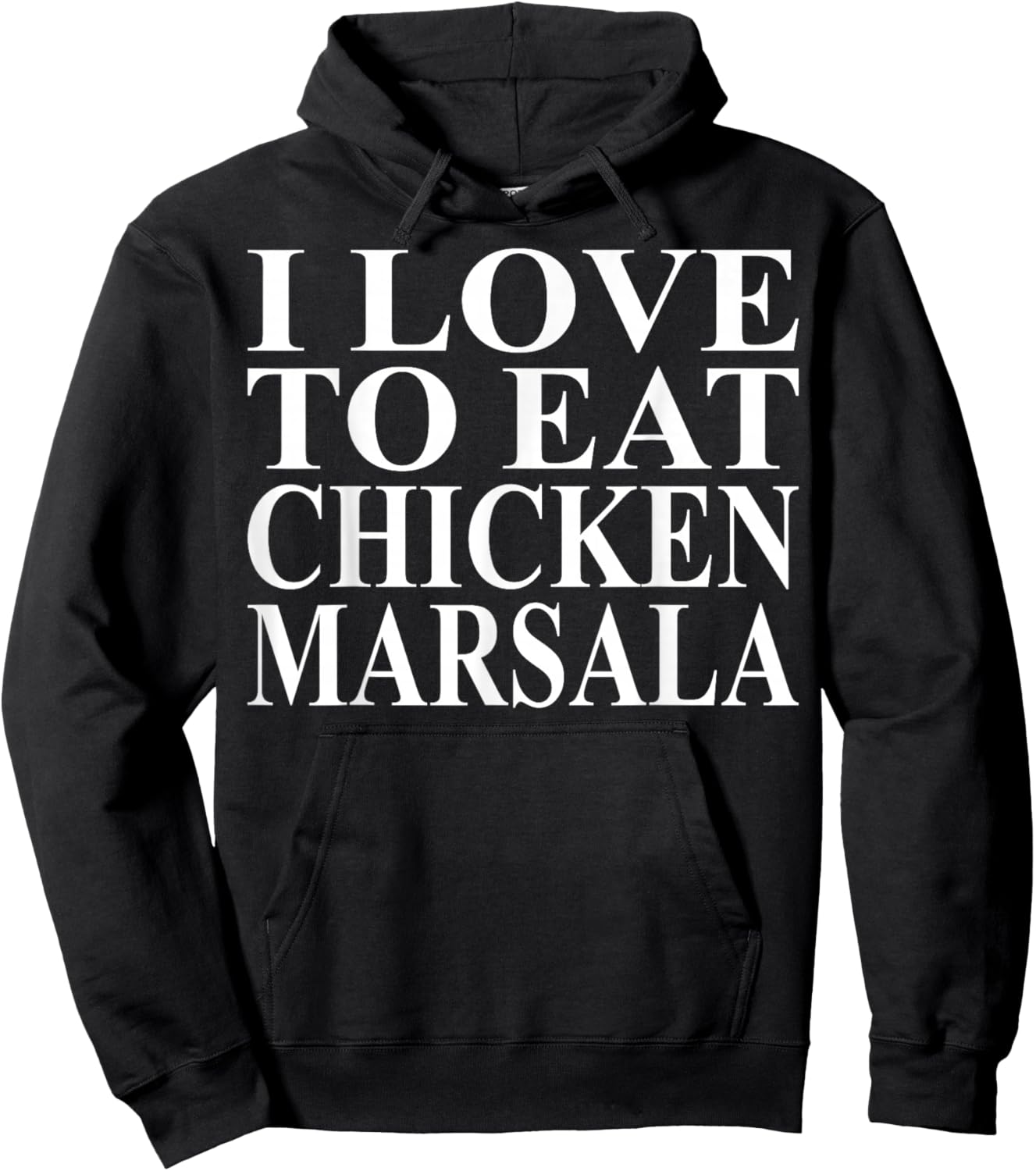 Chicken Marsala Apparel | Great Funny Chicken Lovers Design Hoodie - Hoodie | Black