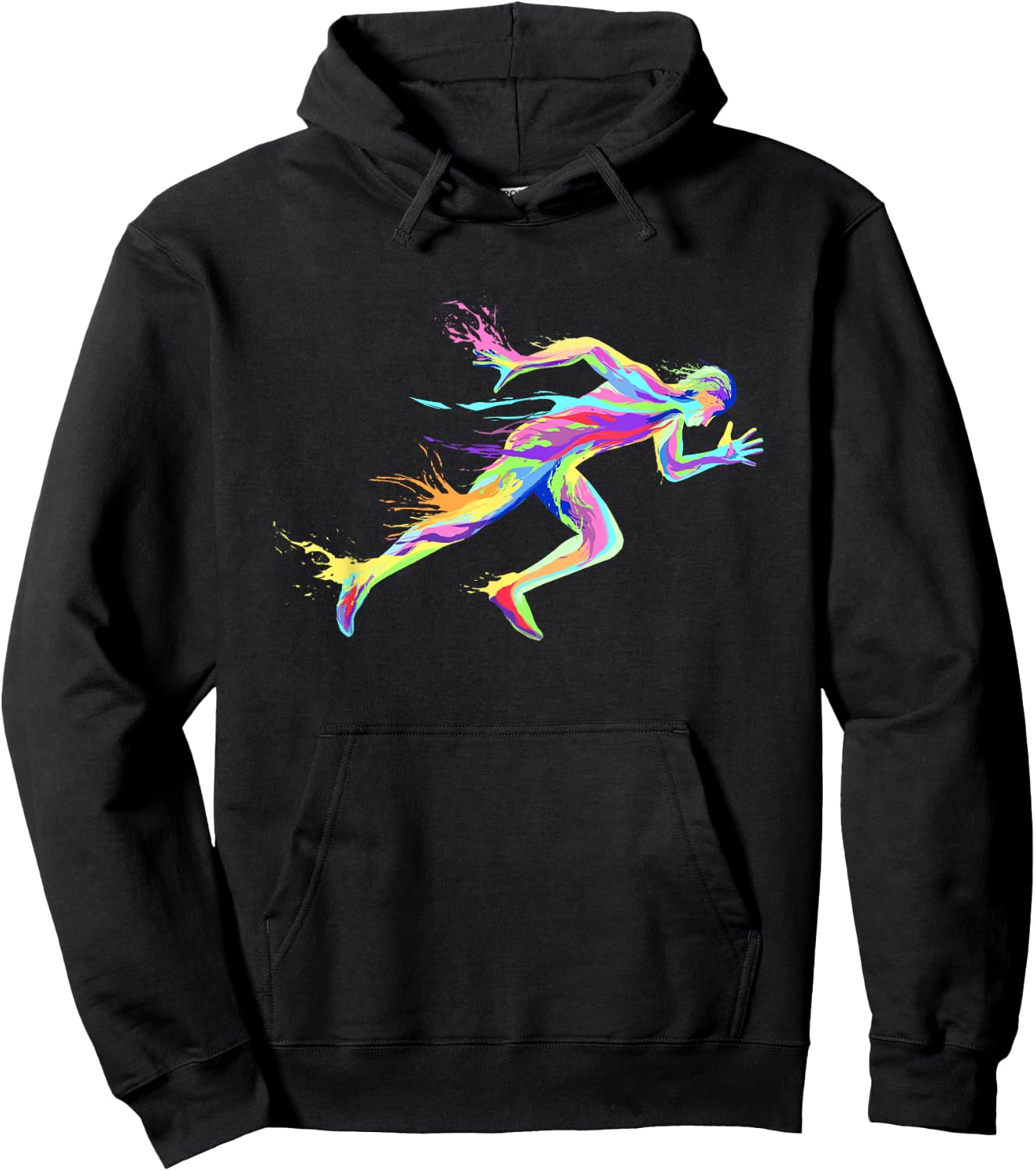 Sprinter Track and Field Runner Running Marathon Hoodie - Hoodie | Black