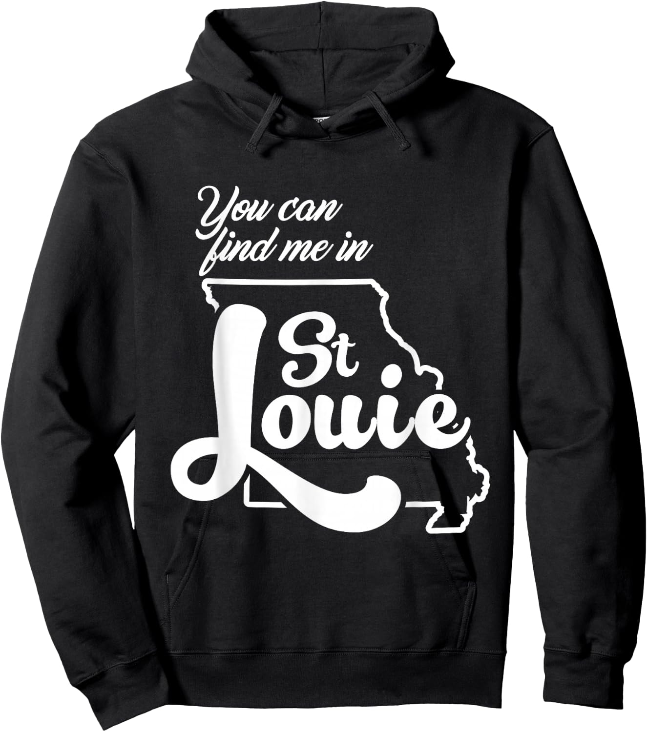 Derrty Ent Nelly St. Louie Country Grammar Blue Cotton , Men's Small, Classic Fit, Short Sleeve, , Letter Print, Flap Pocket Hoodie - Hoodie | Black