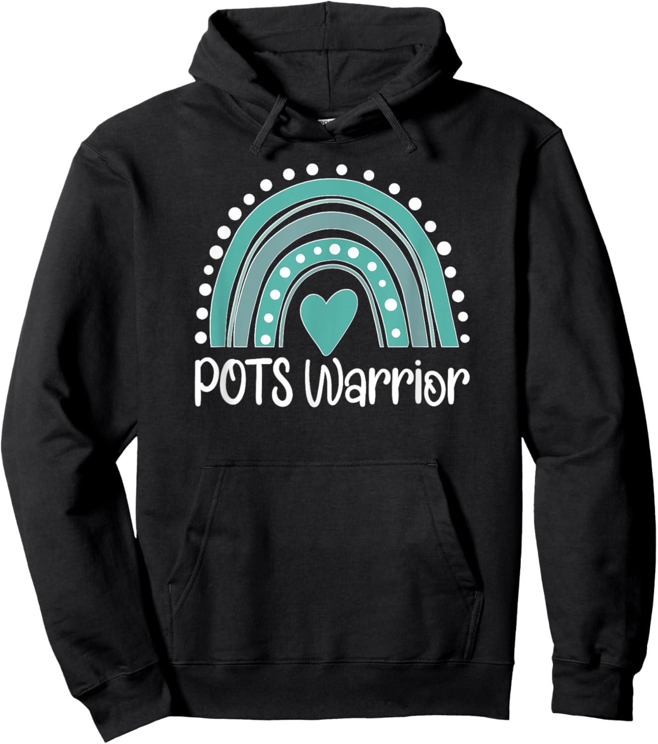 POTS Warrior Rainbow POTS Awareness Day POTS Fighter Hoodie - Hoodie | Black
