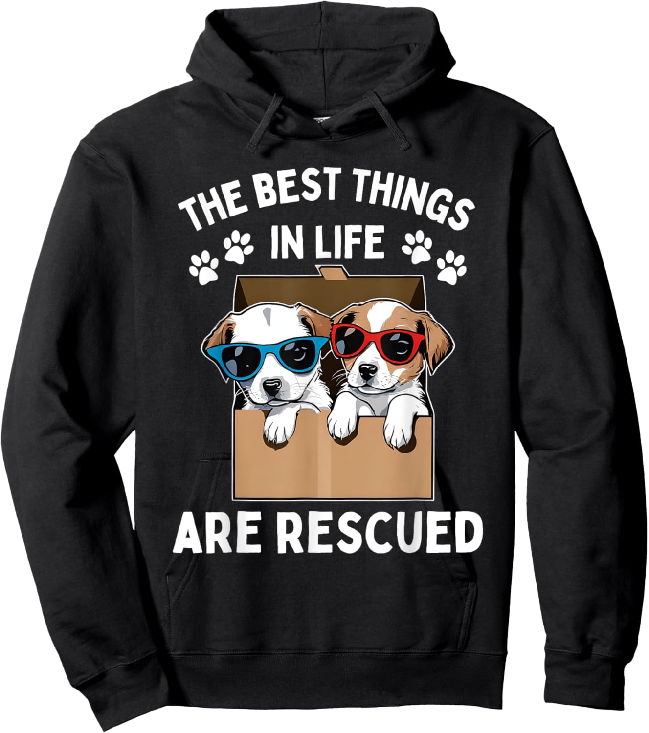 Cool Animal Rescue Art Women Animal Rescuer Lover Hoodie - Hoodie | Black