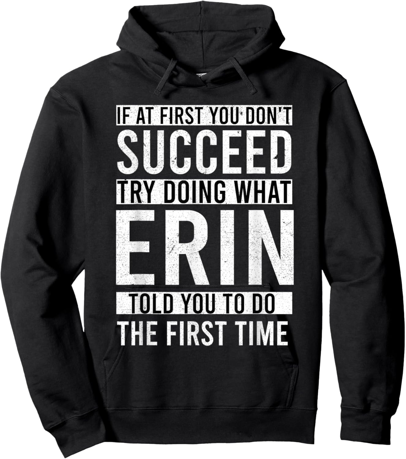 ERIN Gifts Personalized Funny Joke , Adults, , Black, Small, Short Sleeve, , Modern Lightweight, Cotton, Polyester Hoodie - Hoodie | Black
