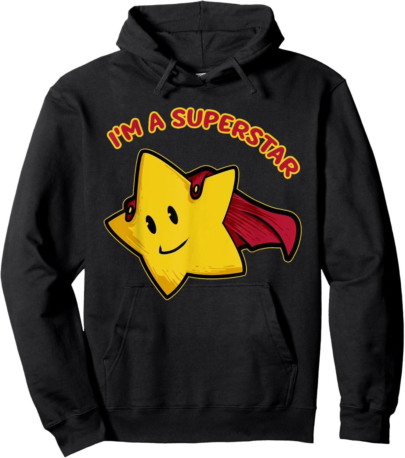 Superhero , Motivational Super-star Hoodie - Hoodie | Black