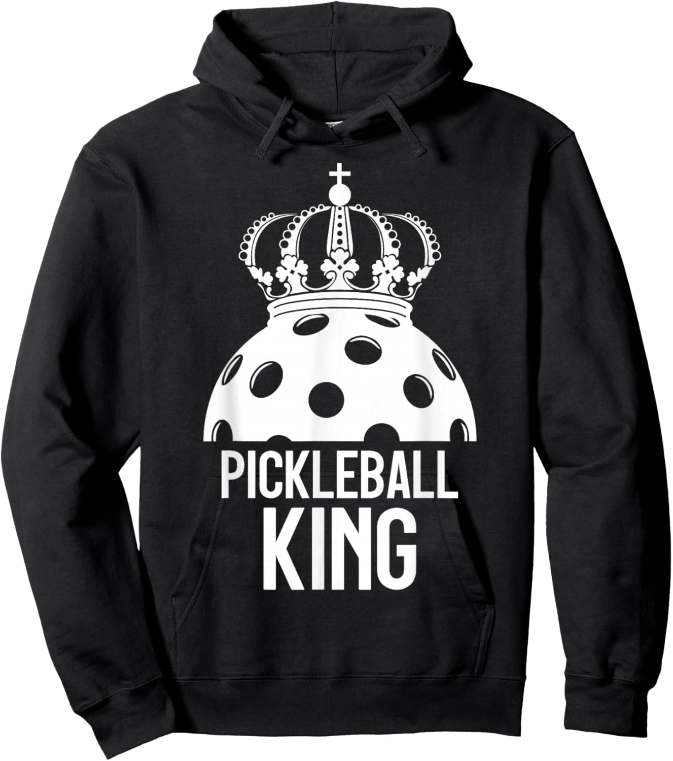 Pickleball Player PICKLEBALL KING Hoodie - Hoodie | Black