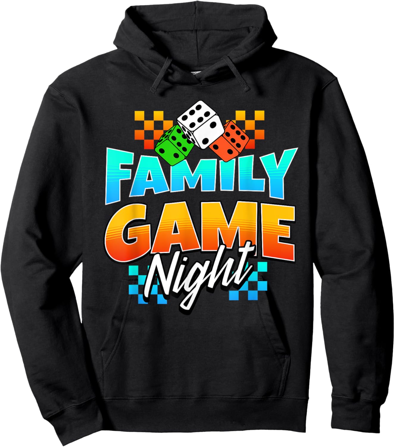 Matching Family Game Night Hoodie - Hoodie | Black