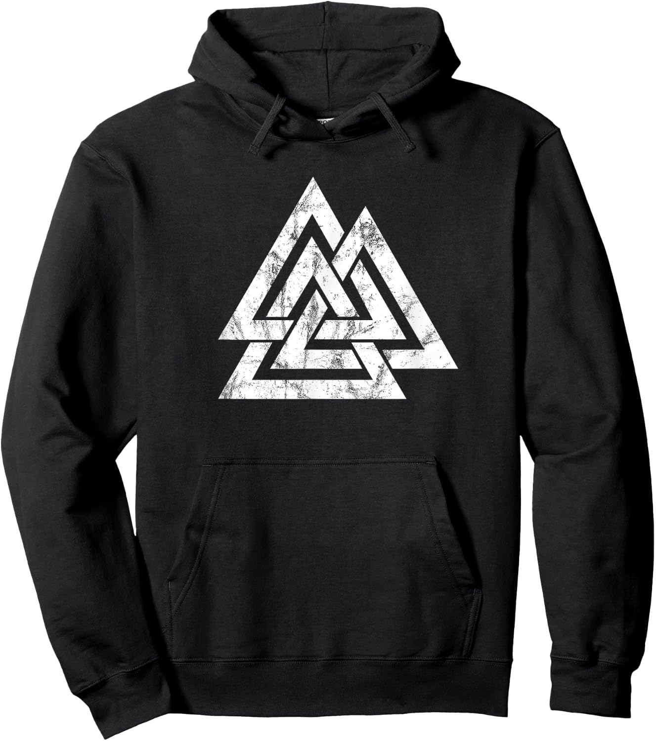 Valknut, Odin, Viking Symbol, Pagan Nordic Germanic Hoodie - Hoodie | Black