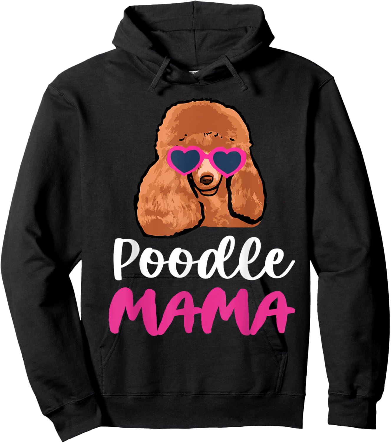 Poodle Mama Hoodie - Hoodie | Black