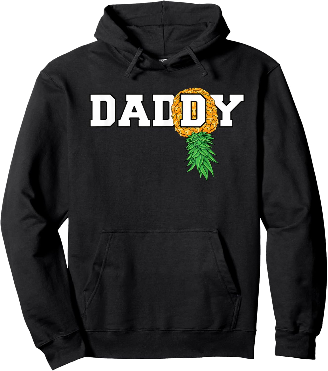 Upside Down Pineapple Swinger Daddy Men Hoodie - Hoodie | Black