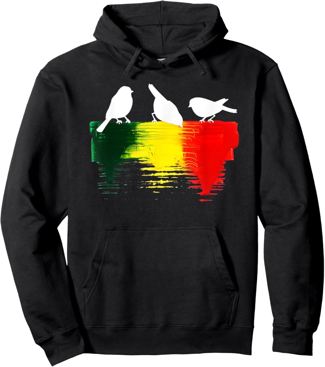 Reggae Retro Bird Hoodie - Hoodie | Black