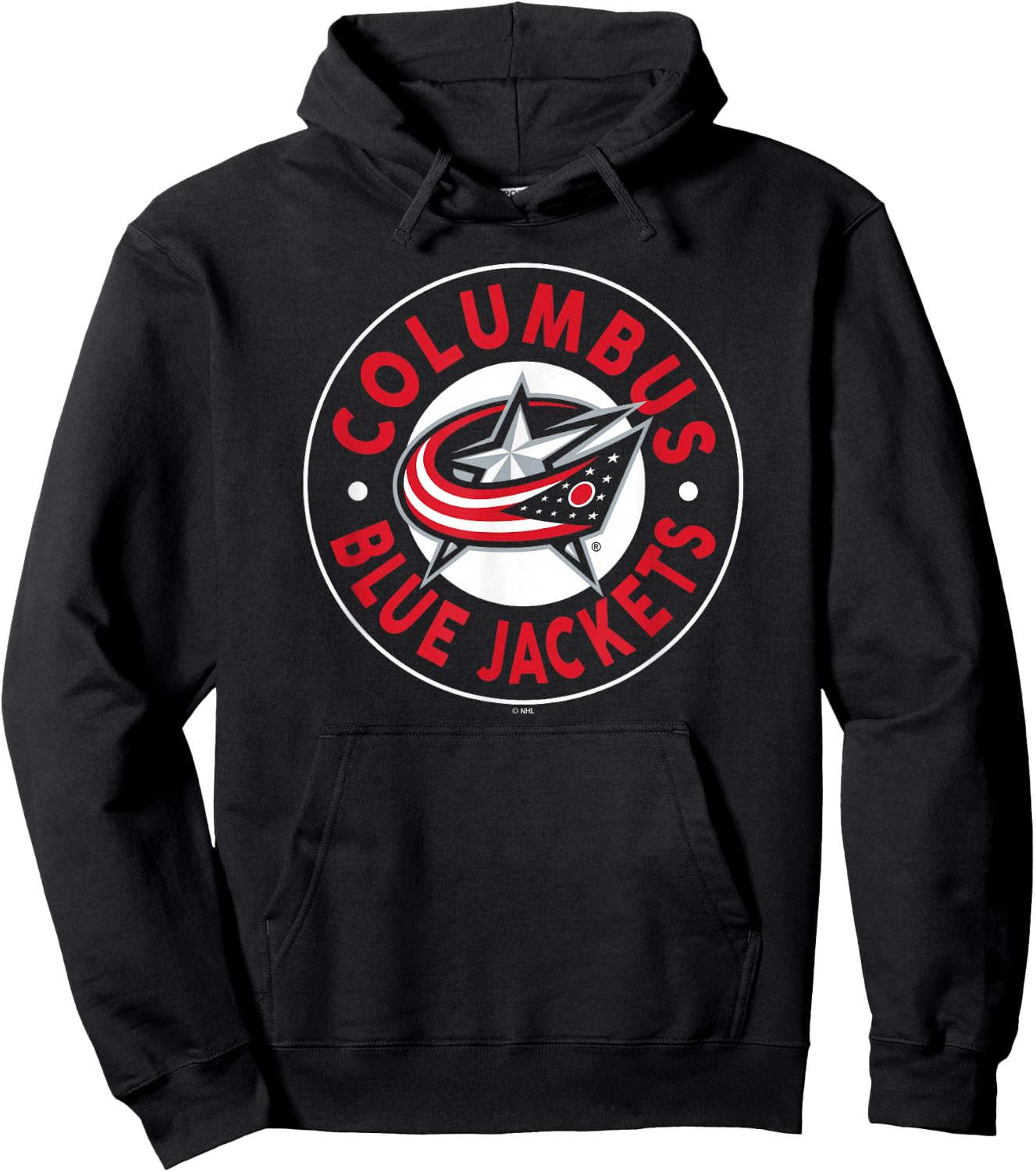 Columbus Blue Jackets Symbol Navy Officially Licensed Hoodie - Hoodie | Black