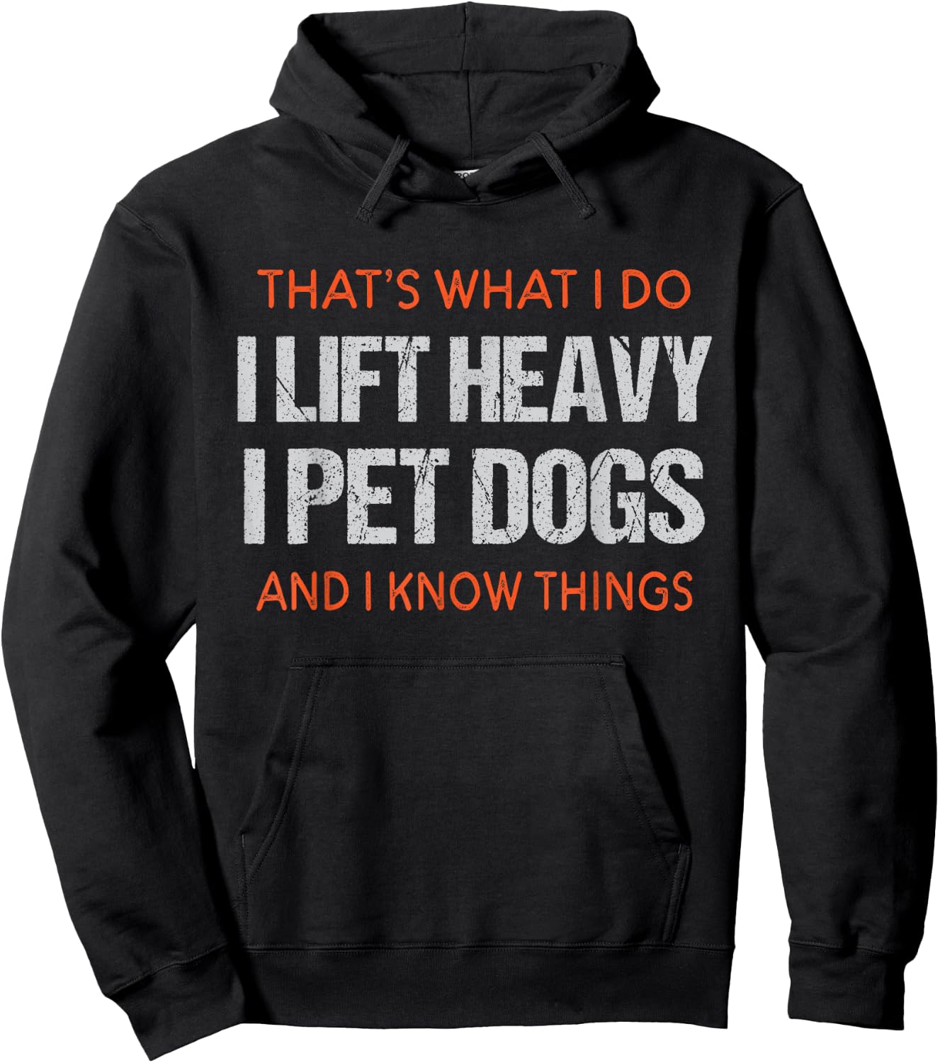 Funny Gym Workout Weightlifting Humor | Lift Heavy Pet Dogs Hoodie - Hoodie | Black