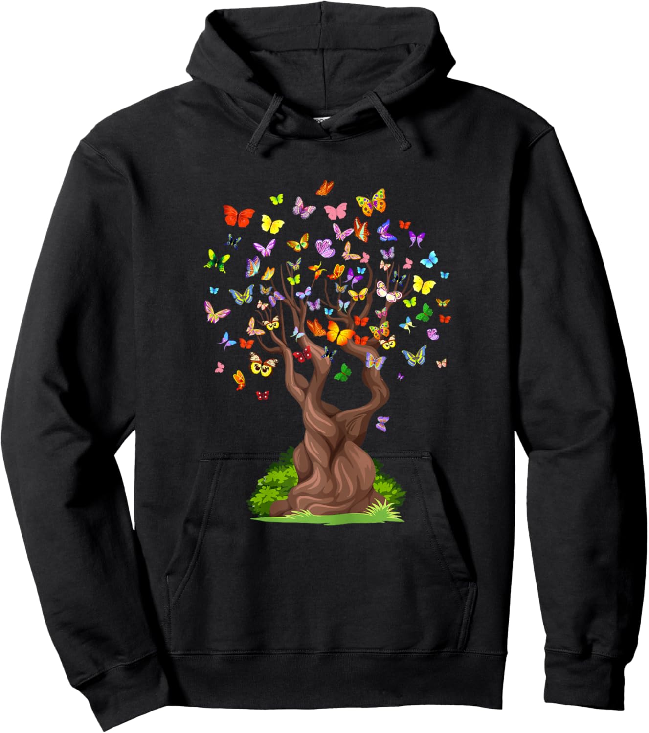 ButterflyTree Beautiful Nature Lover Butterfly Hoodie - Hoodie | Black