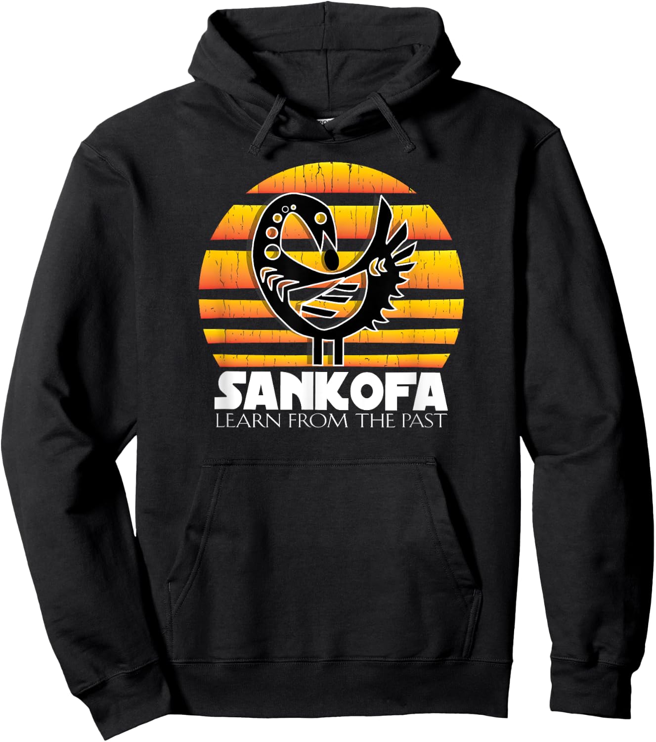 Sankofa - Learn From The Past African Gift Hoodie - Hoodie | Black