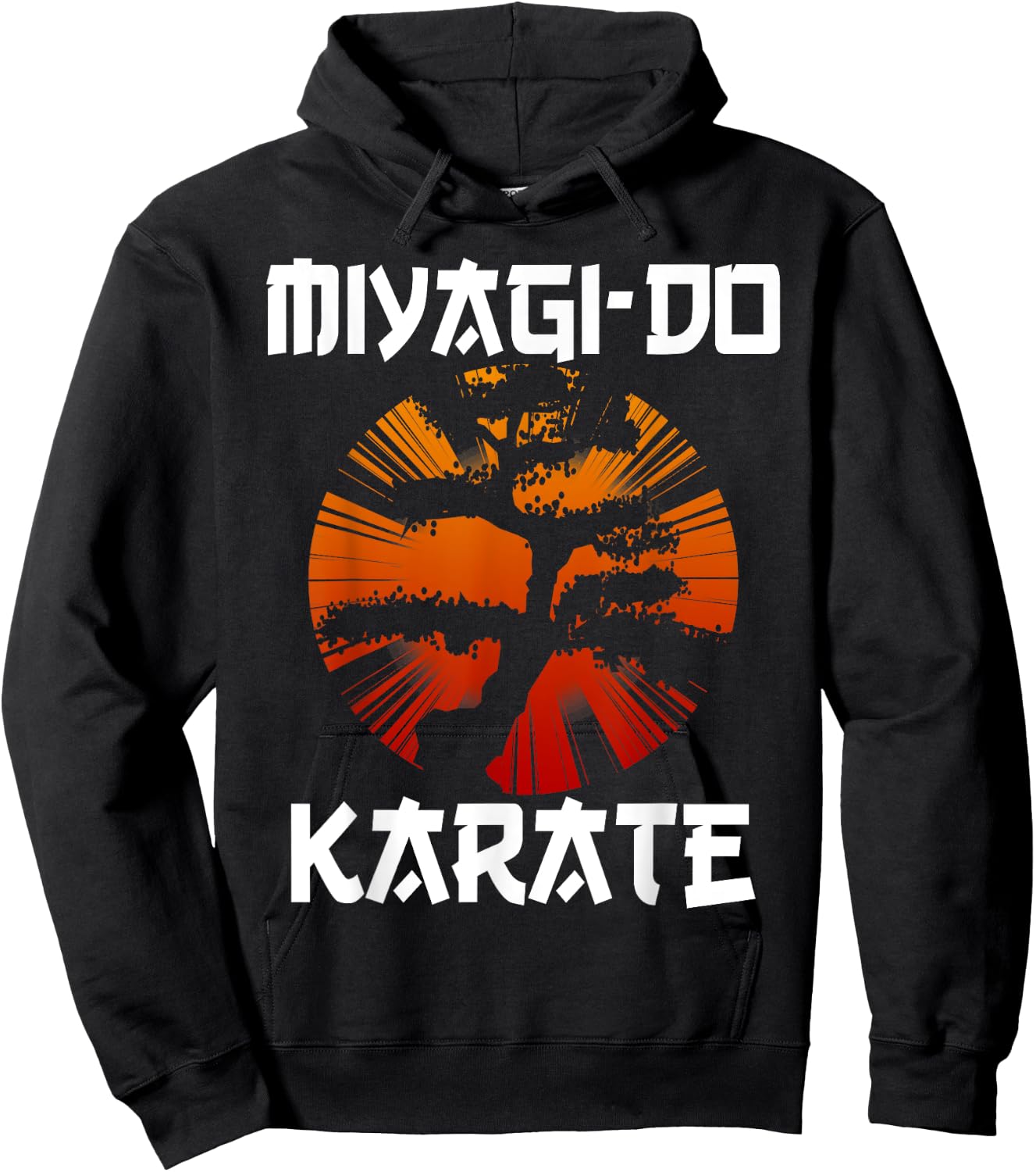 Retro Vintage Miyagi-Do Karate Life Bonsai Tree Martial Arts Hoodie - Hoodie | Black