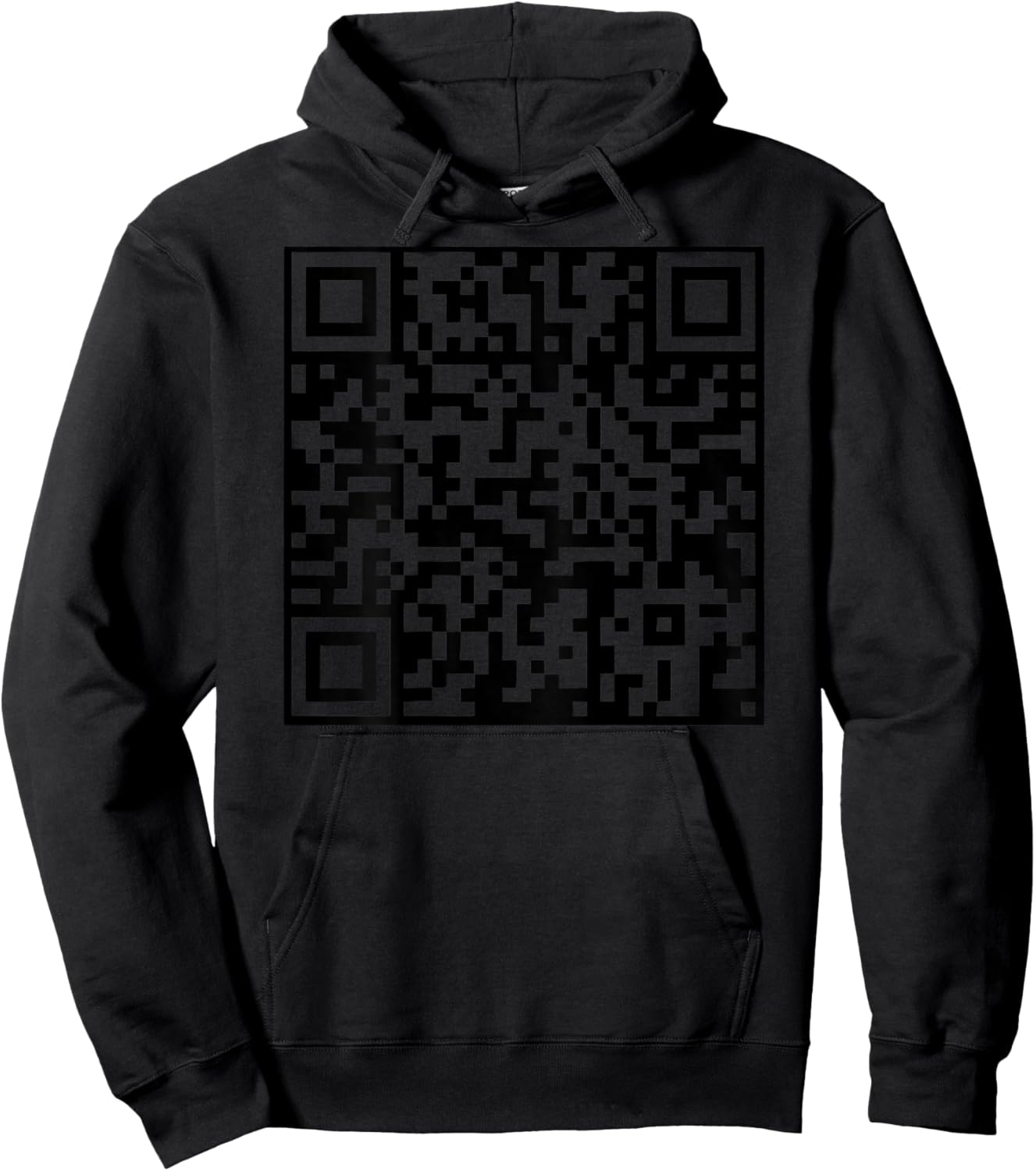 Funny QR President Trump Dance Code (on Back) Hoodie - Hoodie | Black
