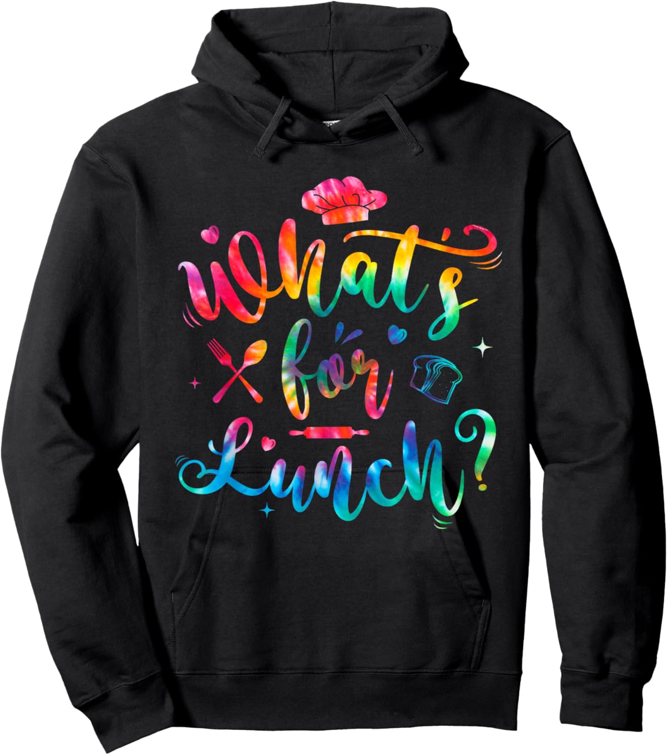 Whats for Lunch Funny Lunch Lady Hoodie - Hoodie | Black