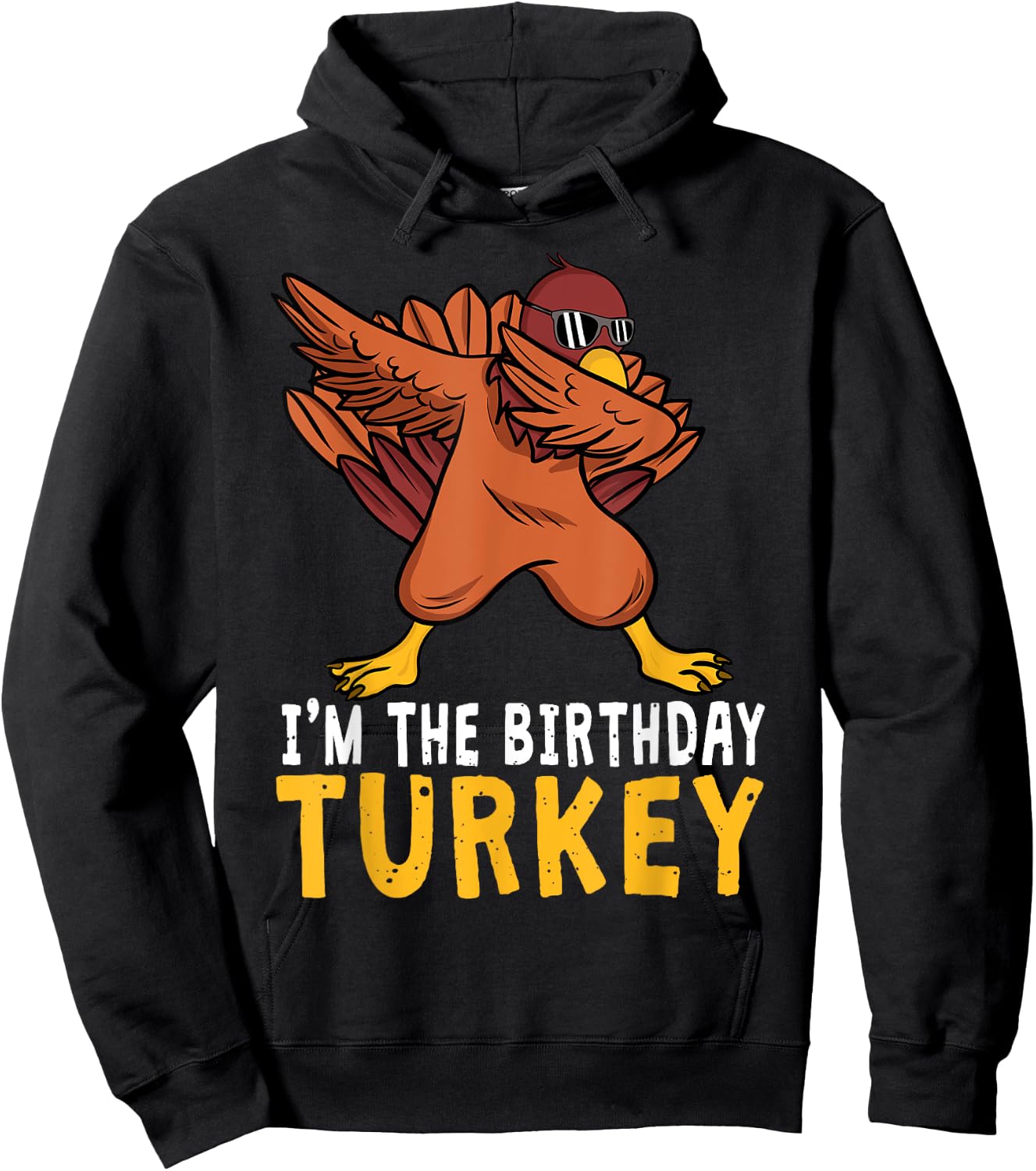 Thanksgiving Birthday Gifts Funny Bday Born on Thanksgiving Hoodie - Hoodie | Black