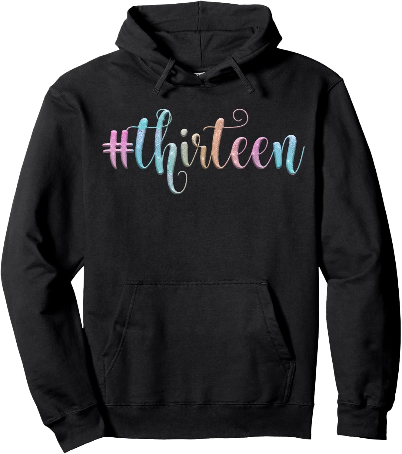 13th Birthday Shirt Girls Blue Galaxy 13 13 Official Hoodie - Hoodie | Black