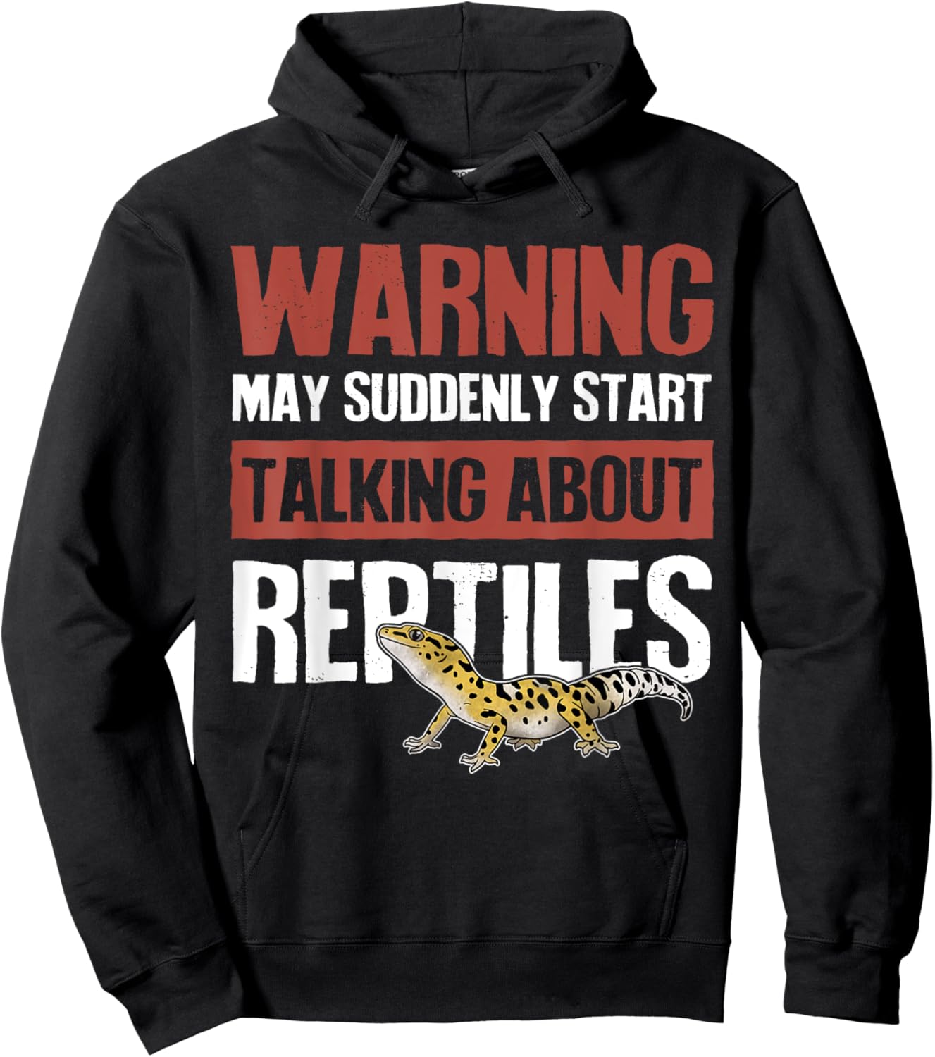 Warning May Suddenly Start Talking About Reptiles Hoodie - Hoodie | Black