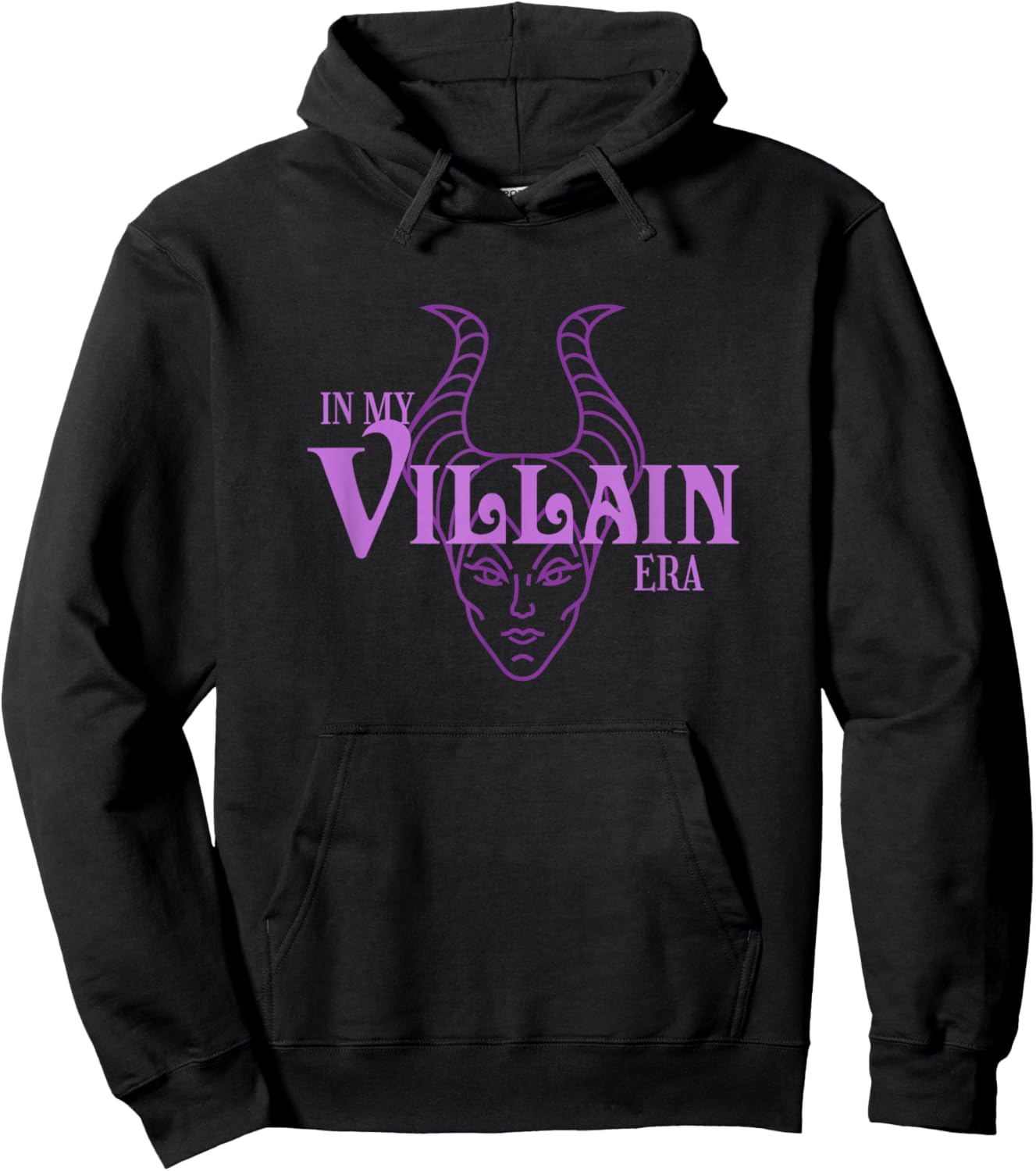Disney Villains in My Villain Era Maleficent Text Logo Hoodie - Hoodie | Black