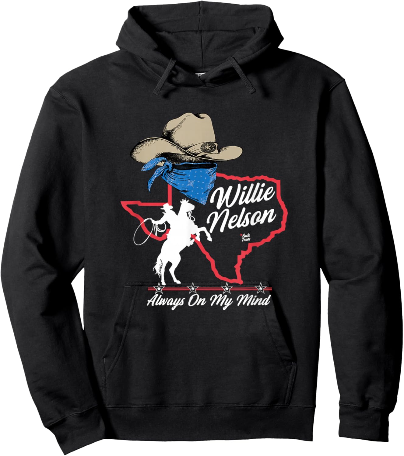 Official Willie Nelson Always On My Mind White Hoodie - Hoodie | Black