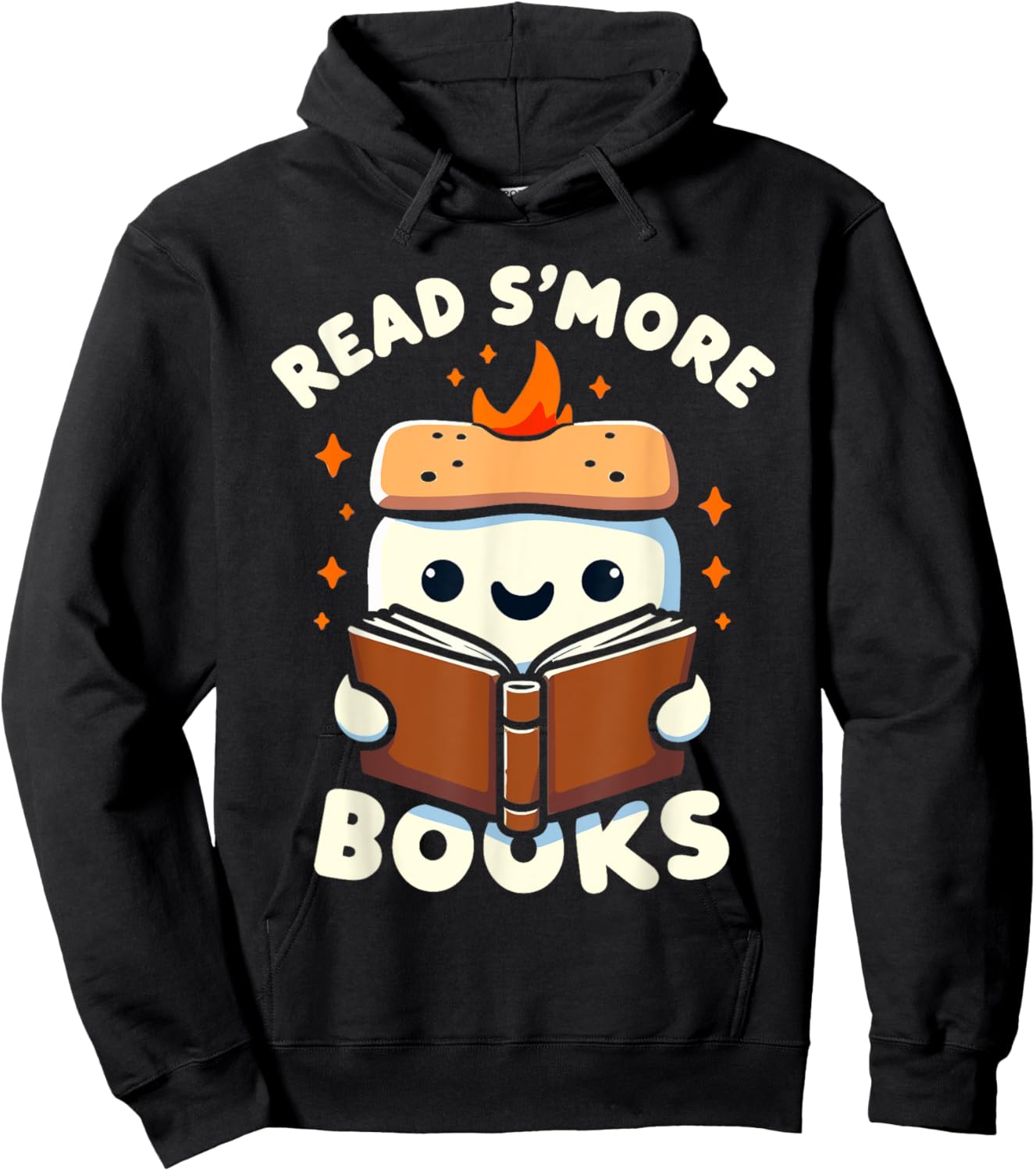 Read S’more Books Graphic - Funny Design for Book Lovers Hoodie - Hoodie | Black