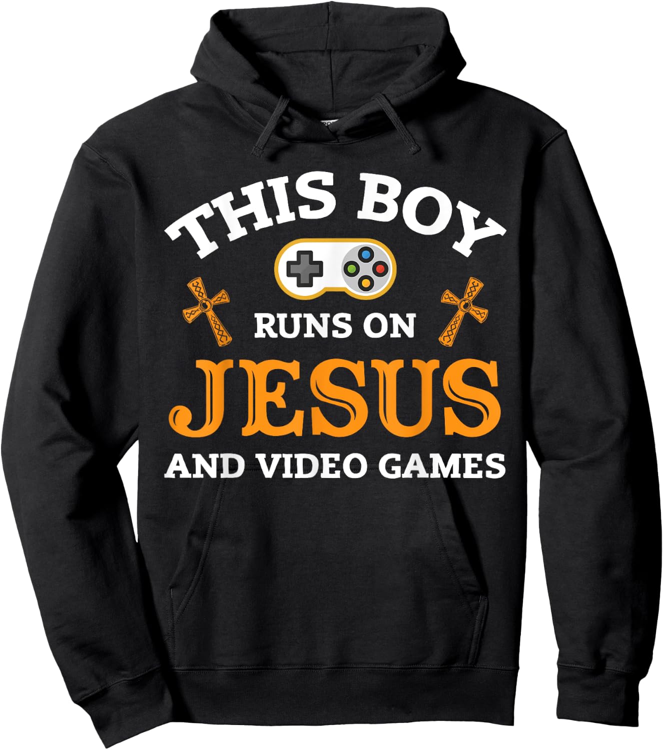 Video Games Gamer Gaming Jesus Religion Hoodie - Hoodie | Black