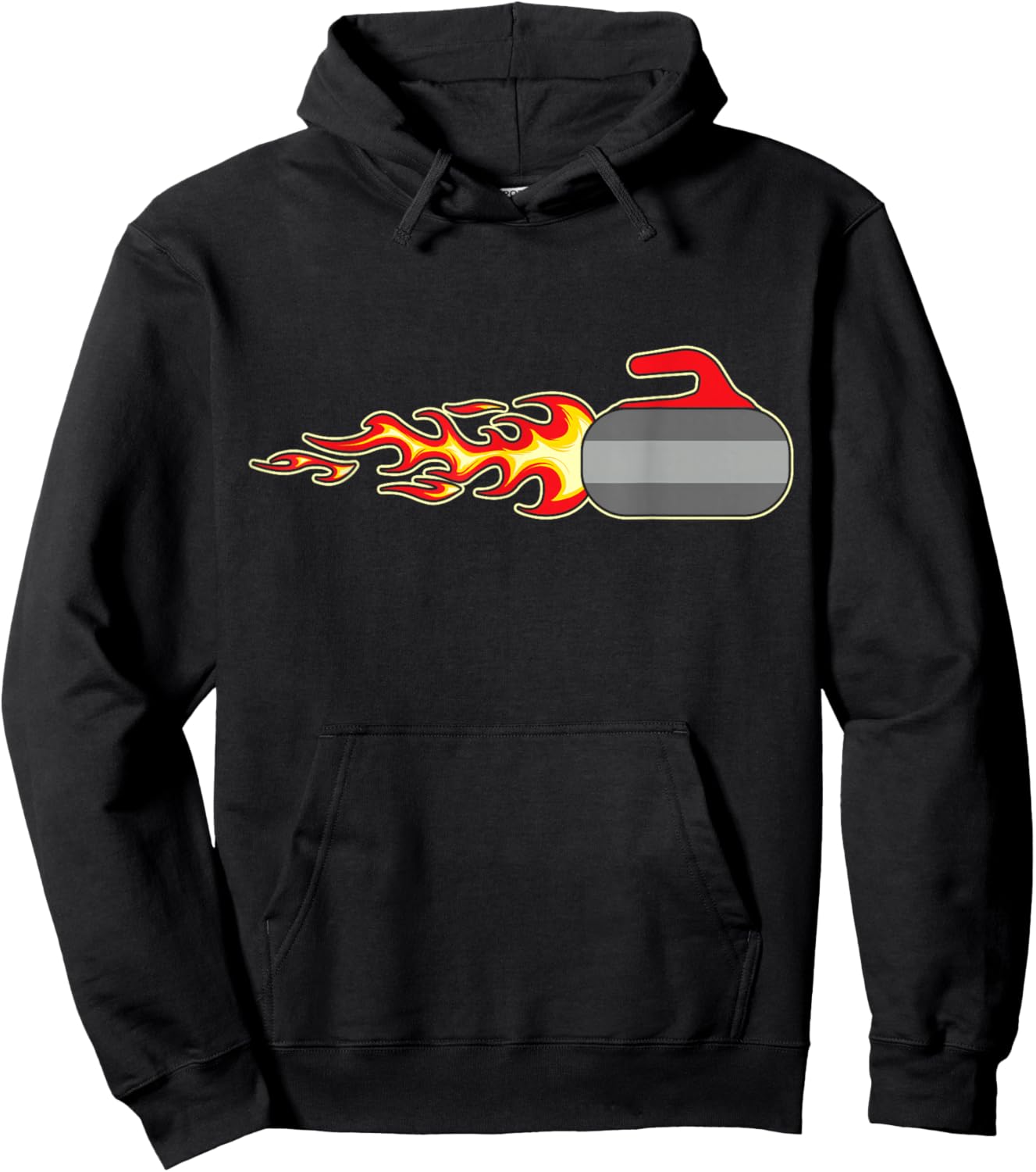 Curler Graphic I Rock Curling Stone I Curling Player Hoodie - Hoodie | Black