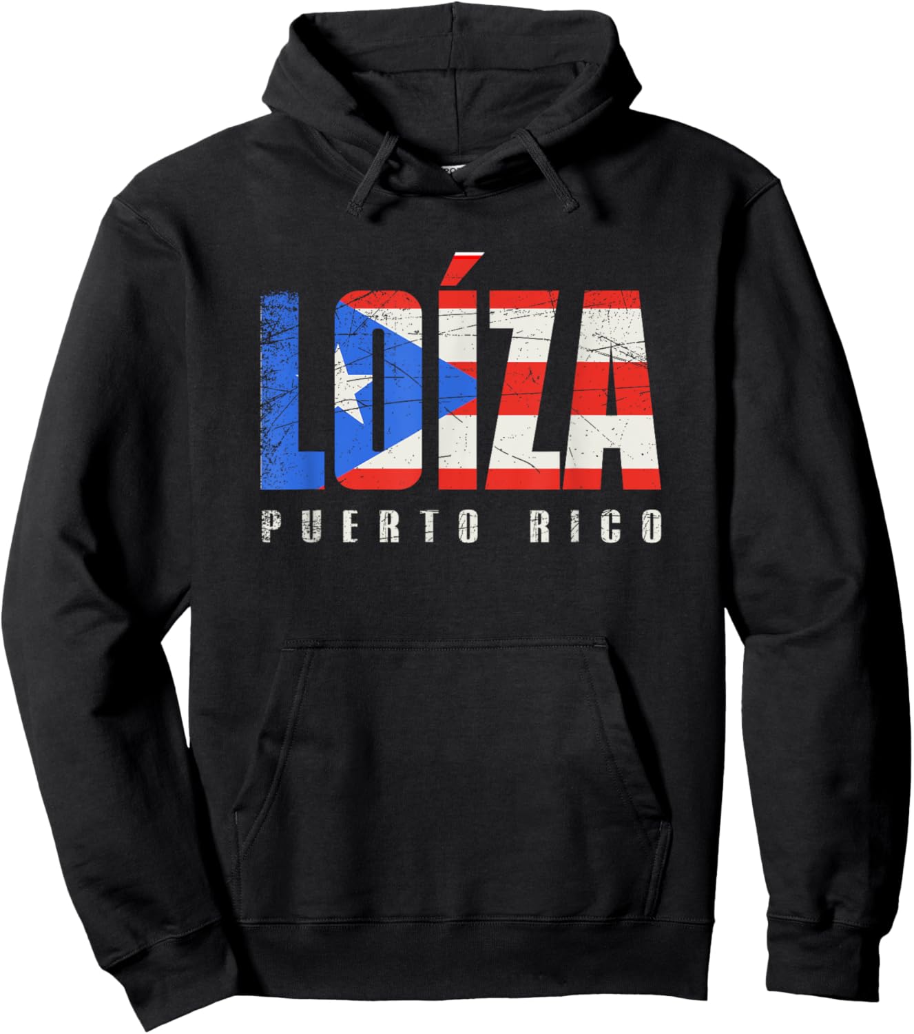 Puerto Rican flag Loíza Puerto Rico Hoodie - Hoodie | Black