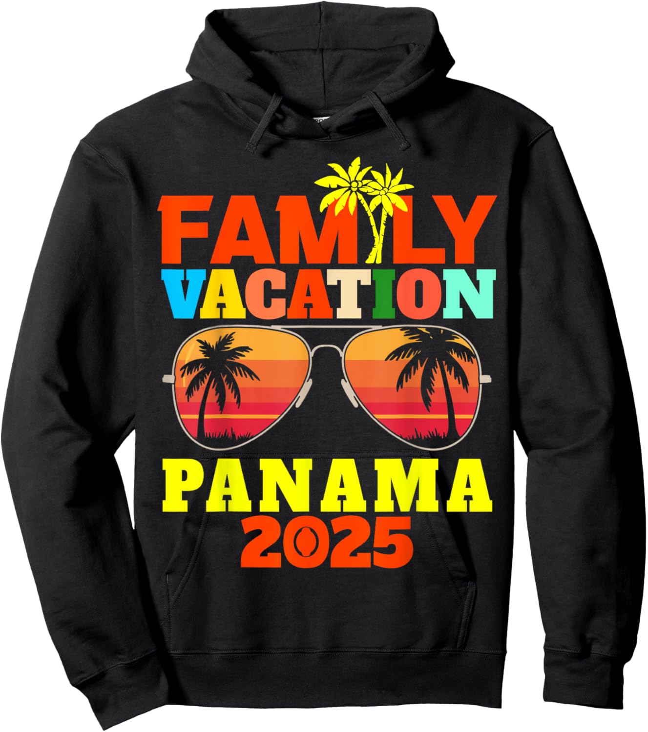 Panama Vacation Family Vacation 2025 Family Trip Matching Hoodie - Hoodie | Black