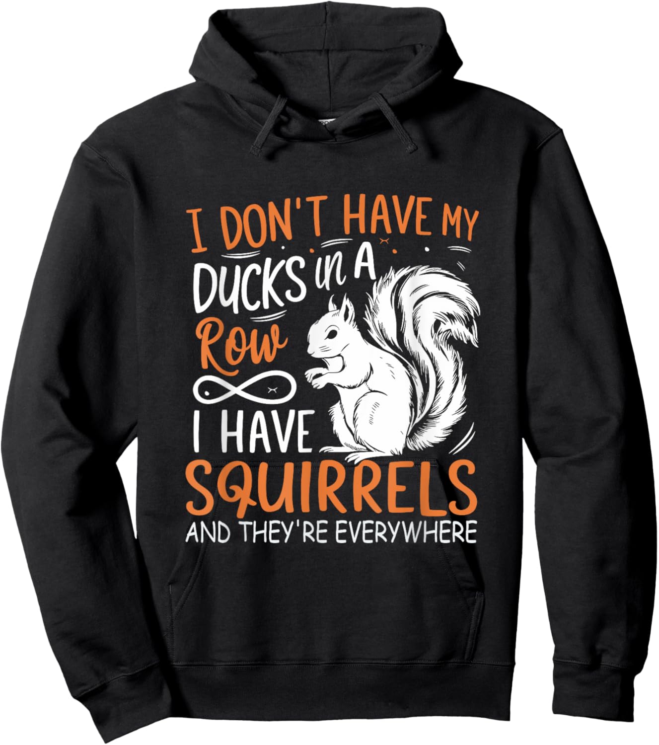 Squirrel Animal Lover Funny Squirrels Hoodie - Hoodie | Black