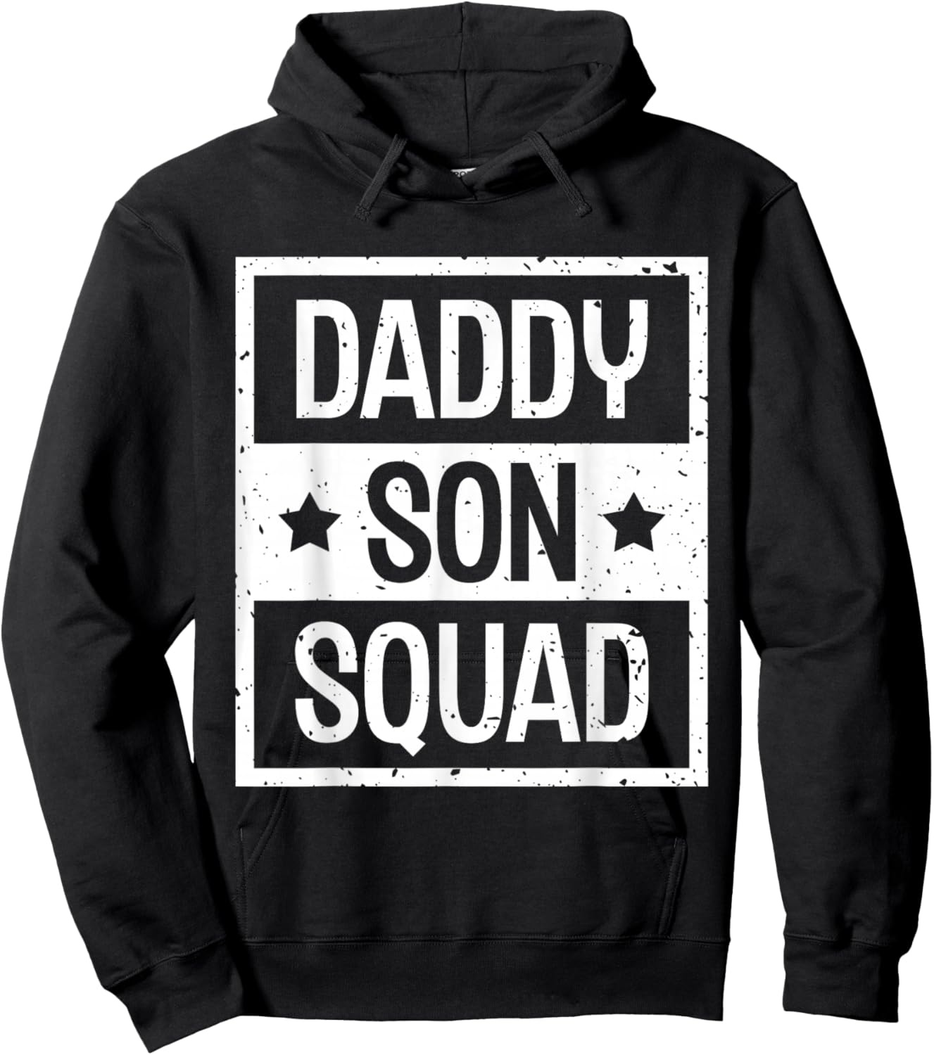 Daddy Son Squad Dad Sons Father's Day Matching Father Son Hoodie - Hoodie | Black