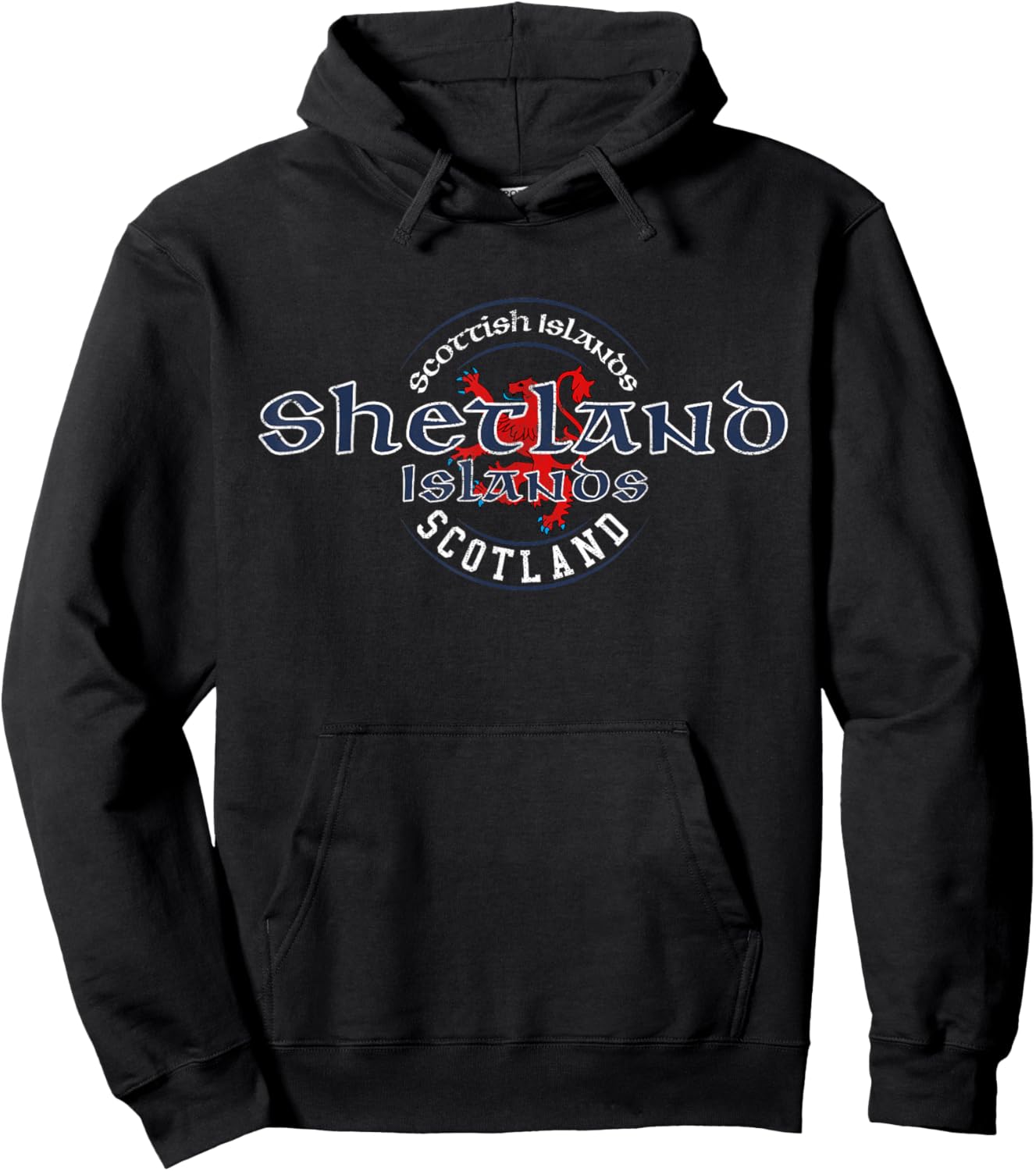 Shetland Islands Scotland Scottish Flag Hoodie - Hoodie | Black