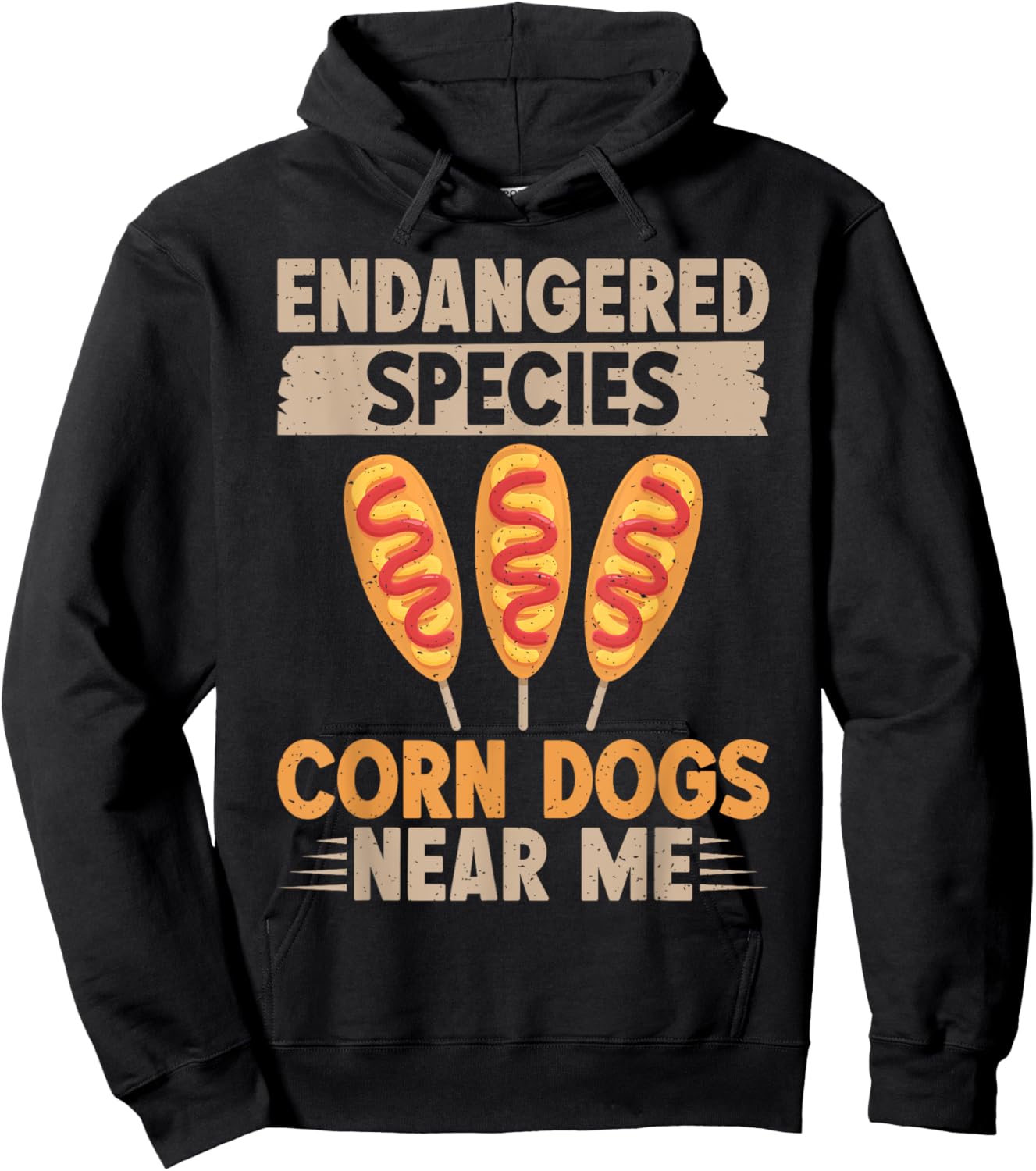 Endangered Species Corn Dogs near me Corn Dog Men Women Hoodie - Hoodie | Black